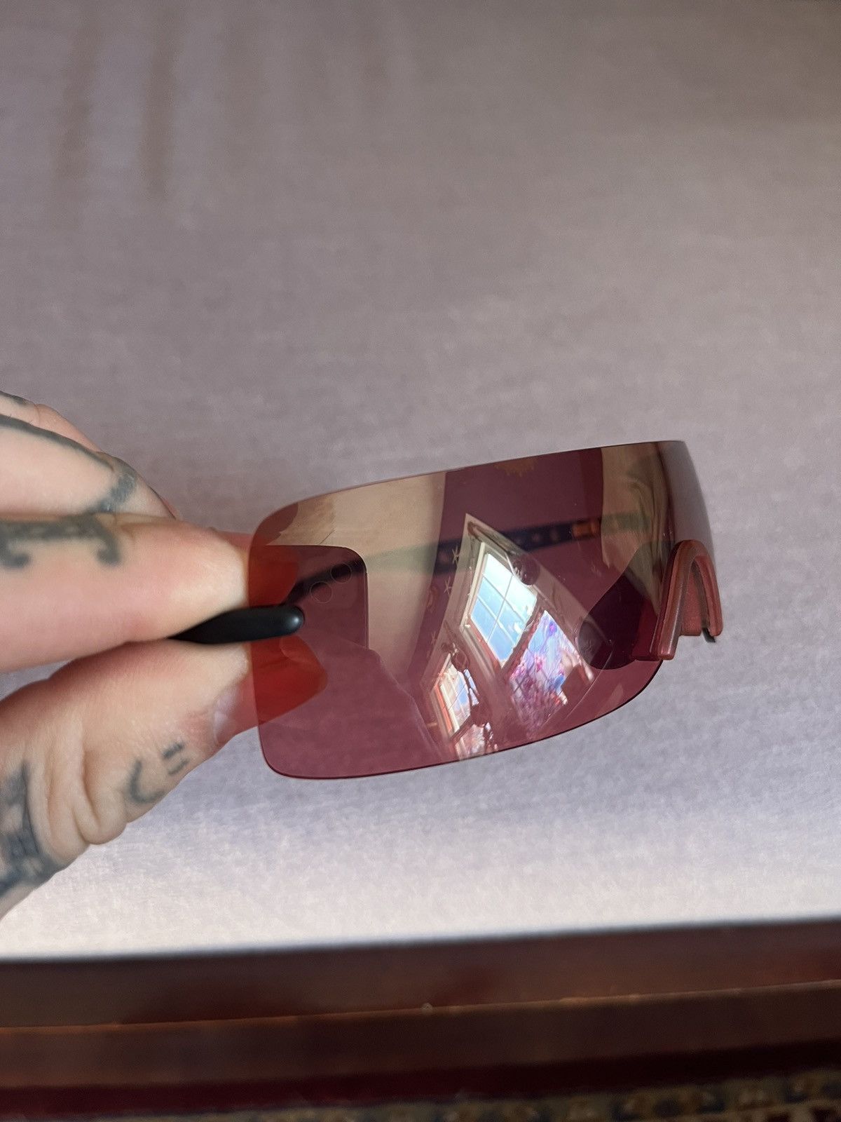 Calvin Klein × Vintage Calvin Klein Sunglasses Black Vintage Japan Size ONE SIZE - 7 Thumbnail