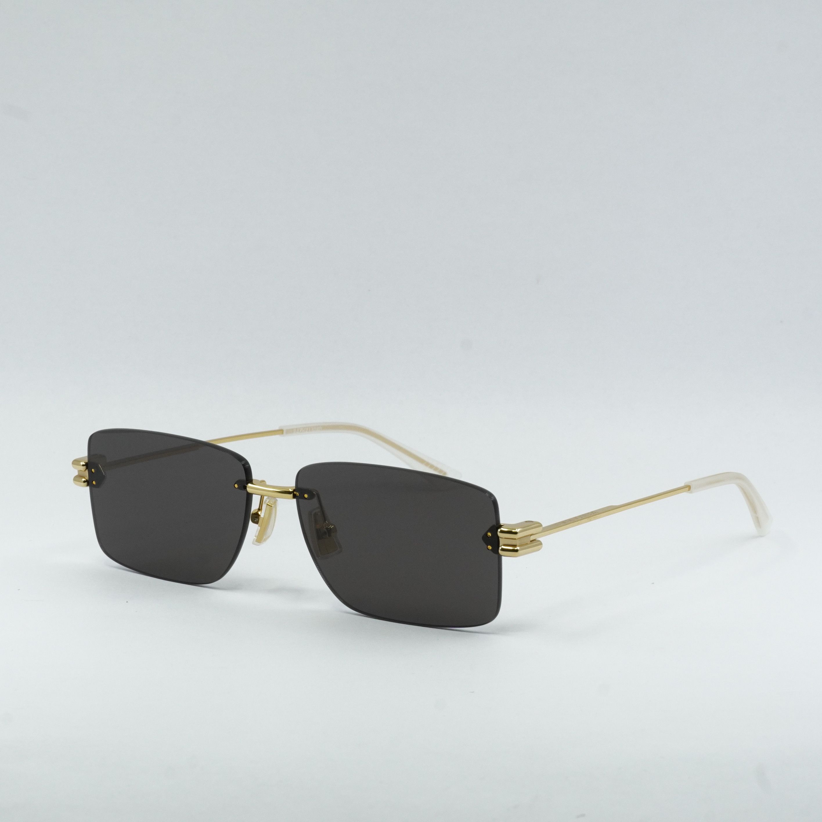 Bottega Veneta Bottega Veneta BV1126S 002 Sunglasses Gold Rectangle Frame Size ONE SIZE - 6 Thumbnail