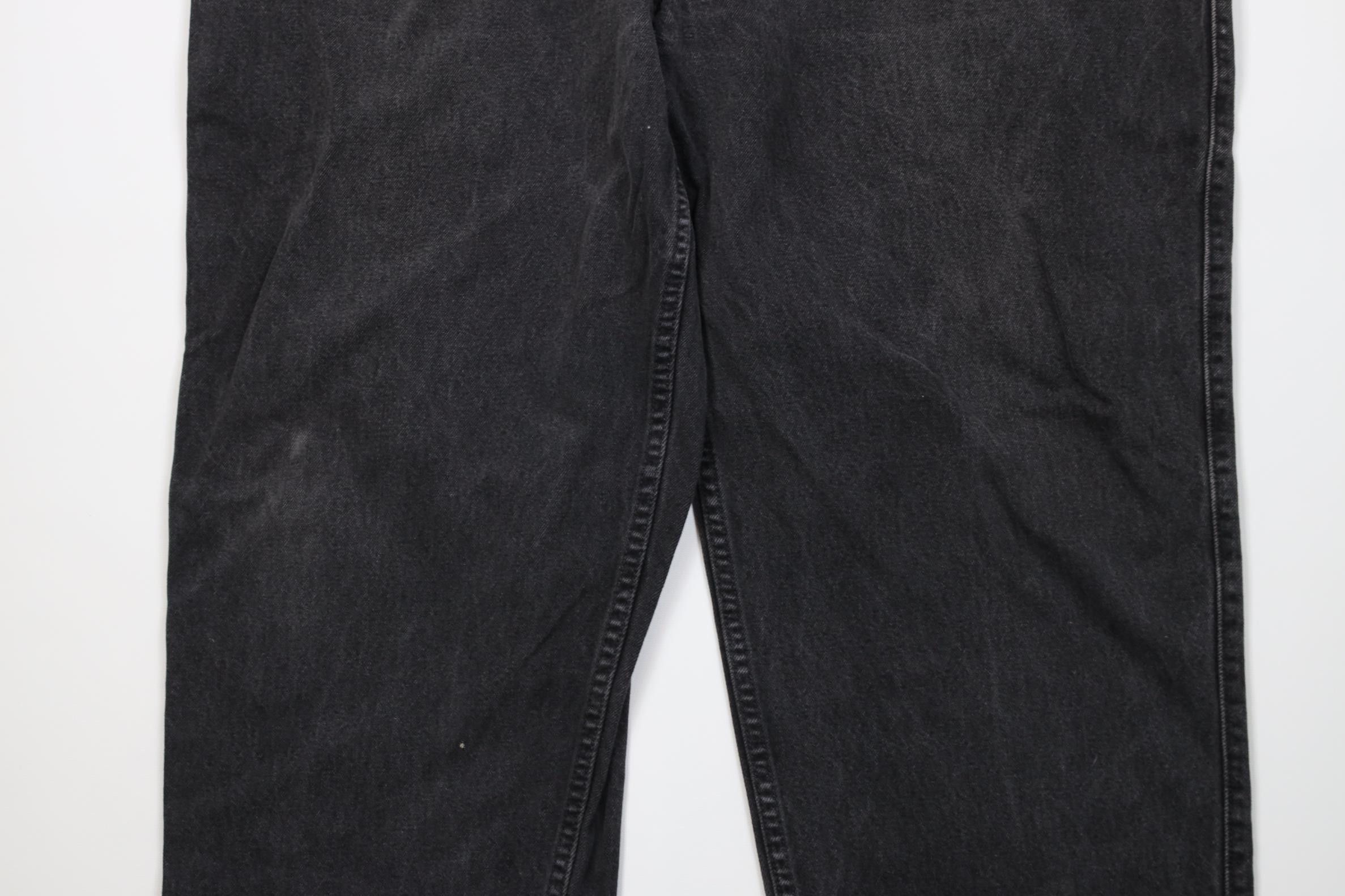 Levi's Vintage 90s Levis Loose Fit Baggy Wide Leg Denim Jeans Black Size US 44 / EU 60 - 3 Thumbnail