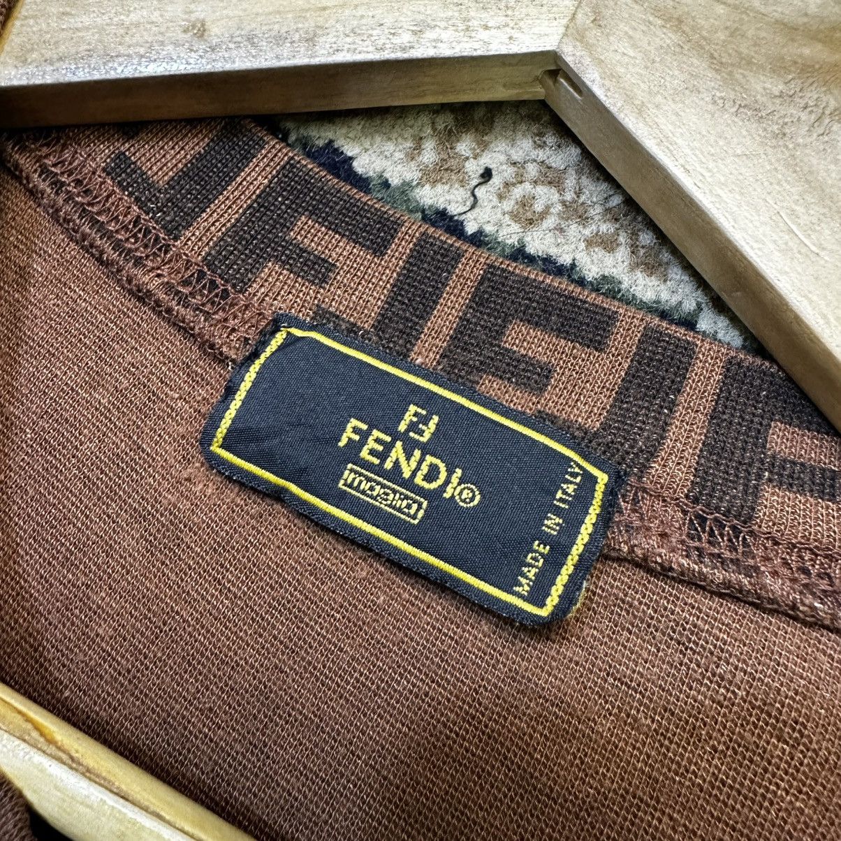 Fendi Vintage Fendi Monogram Tshirt Size S / US 4 / IT 40 - 3 Thumbnail