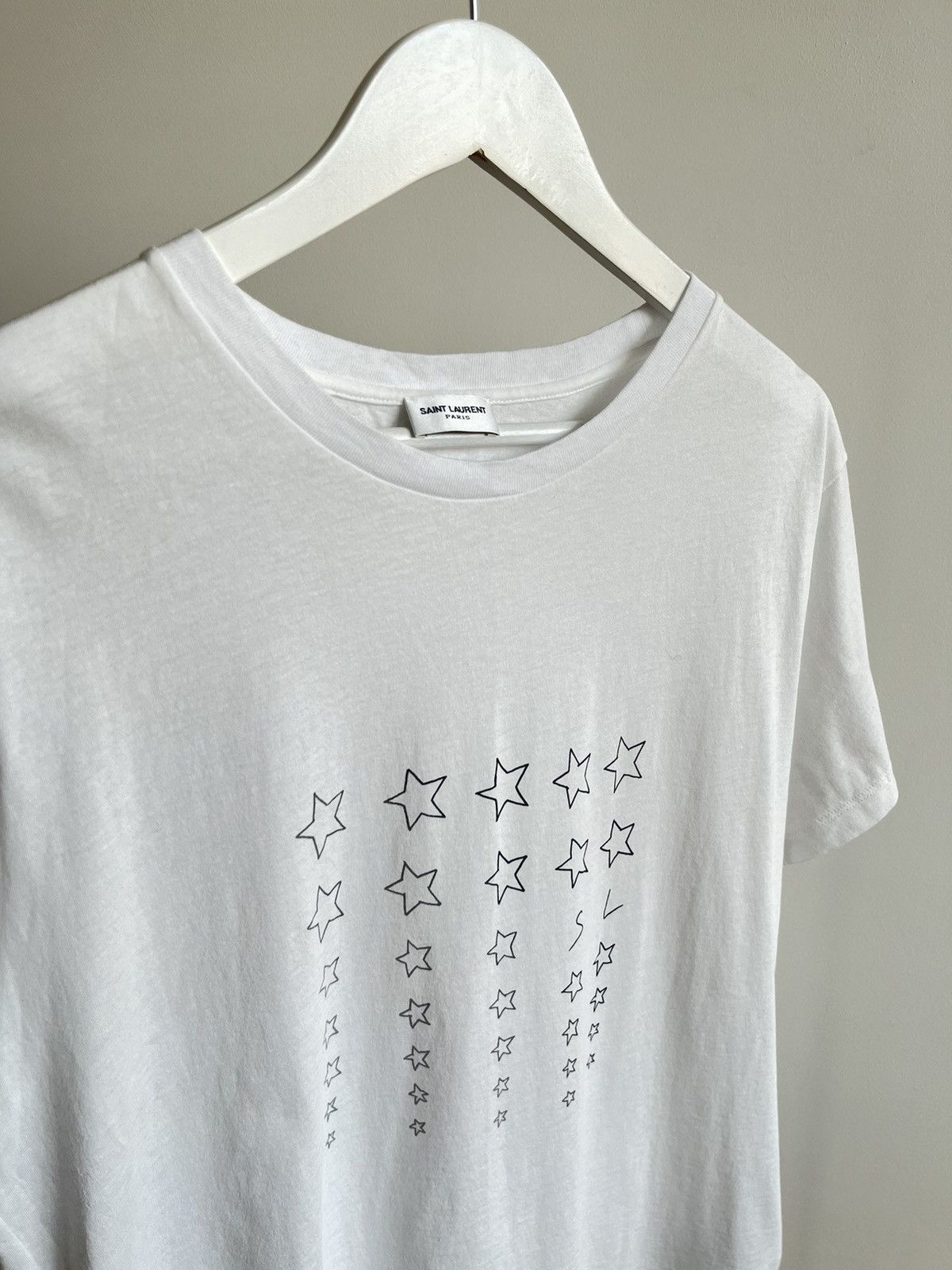 Saint Laurent Paris Star T-shirt Size US L / EU 52-54 / 3 - 4 Thumbnail
