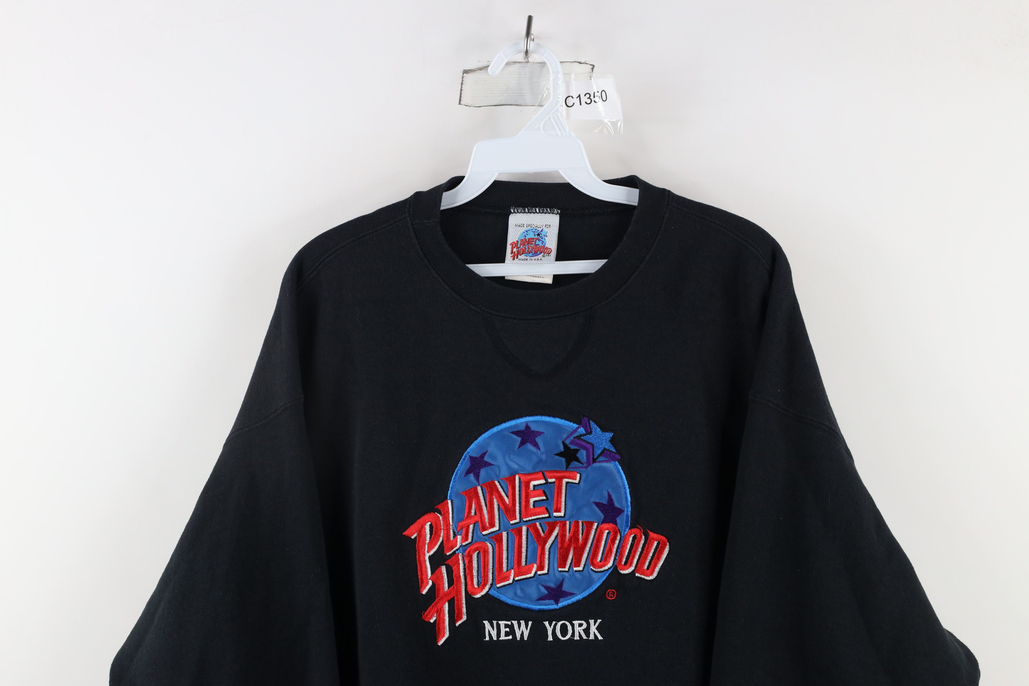Vintage Vintage 90s Planet Hollywood New York Sweatshirt USA Size XL / US 12-14 / IT 48-50 - 2 Thumbnail
