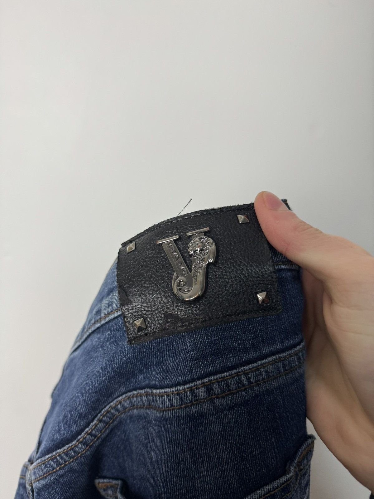 Versace Versace Jeans Metal Logo Denim Luxury Designer Y2K style Size US 31 - 16 Thumbnail