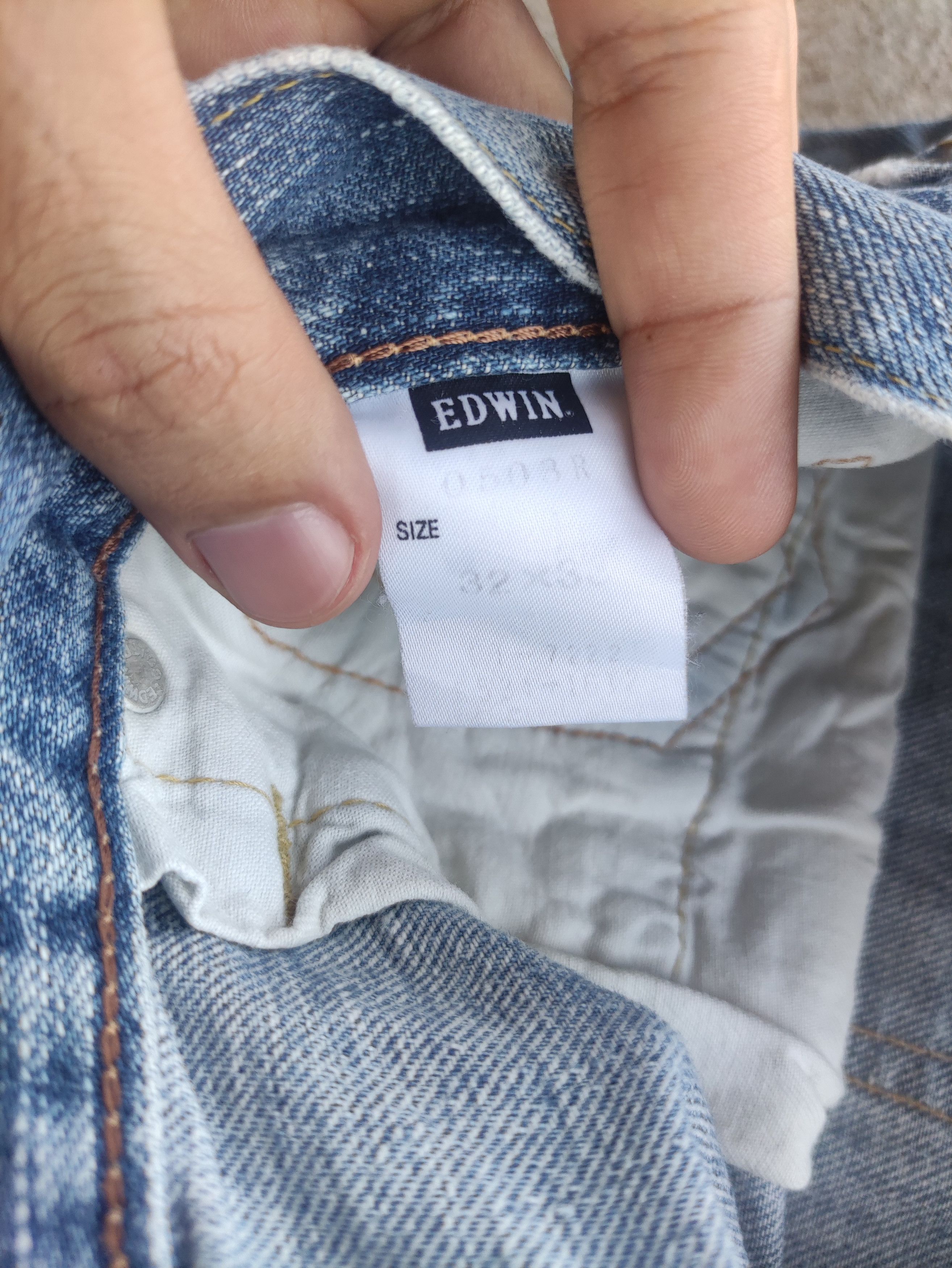 Edwin Vintage Edwin 503 Japan Distressed Faded Denim Jean Size US 34 / EU 50 - 8 Thumbnail
