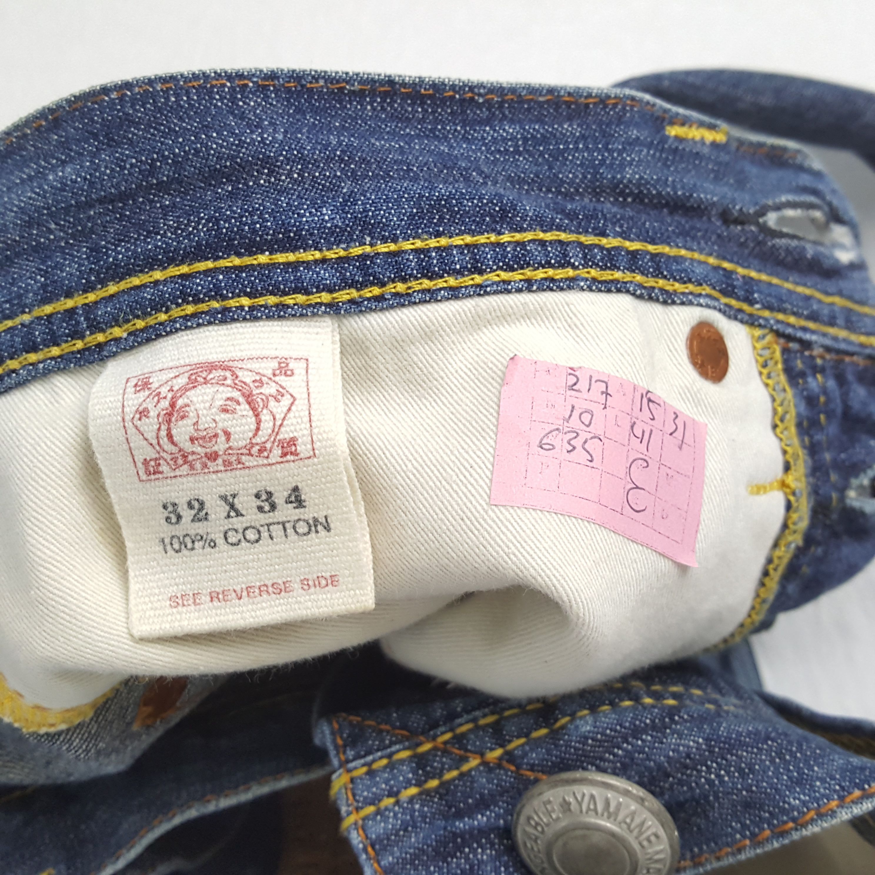 Japanese Brand × Vintage EVISU Japanese Brand Streetwear Custom Daicock Jeans Size US 30 / EU 46 - 13 Thumbnail