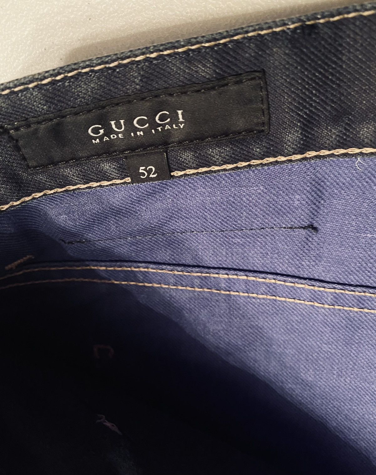 Gucci Gucci 🇮🇹 Caspian Blue Whiskered Denim Conductor Shorts 36 NWT Size US 36 / EU 52 - 3 Thumbnail