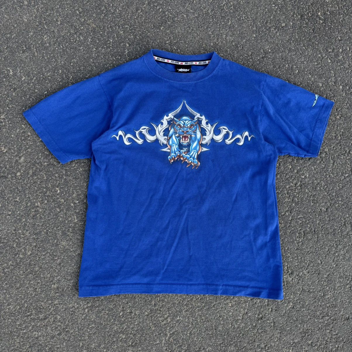 JNCO Vintage JNCO TIGER TRIBAL BLUE TSHIRT Y2K RAP Grunge Size US S / EU 44-46 / 1 - 6 Thumbnail