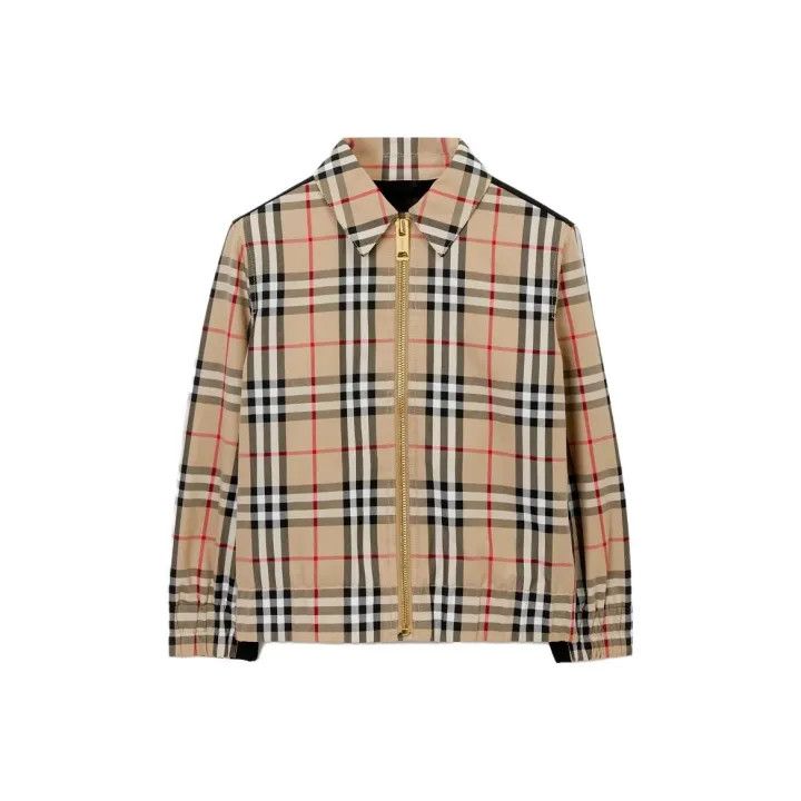 Burberry Burberry Kids Check Cotton Jacket Size US L / EU 52-54 / 3 - 1 Thumbnail