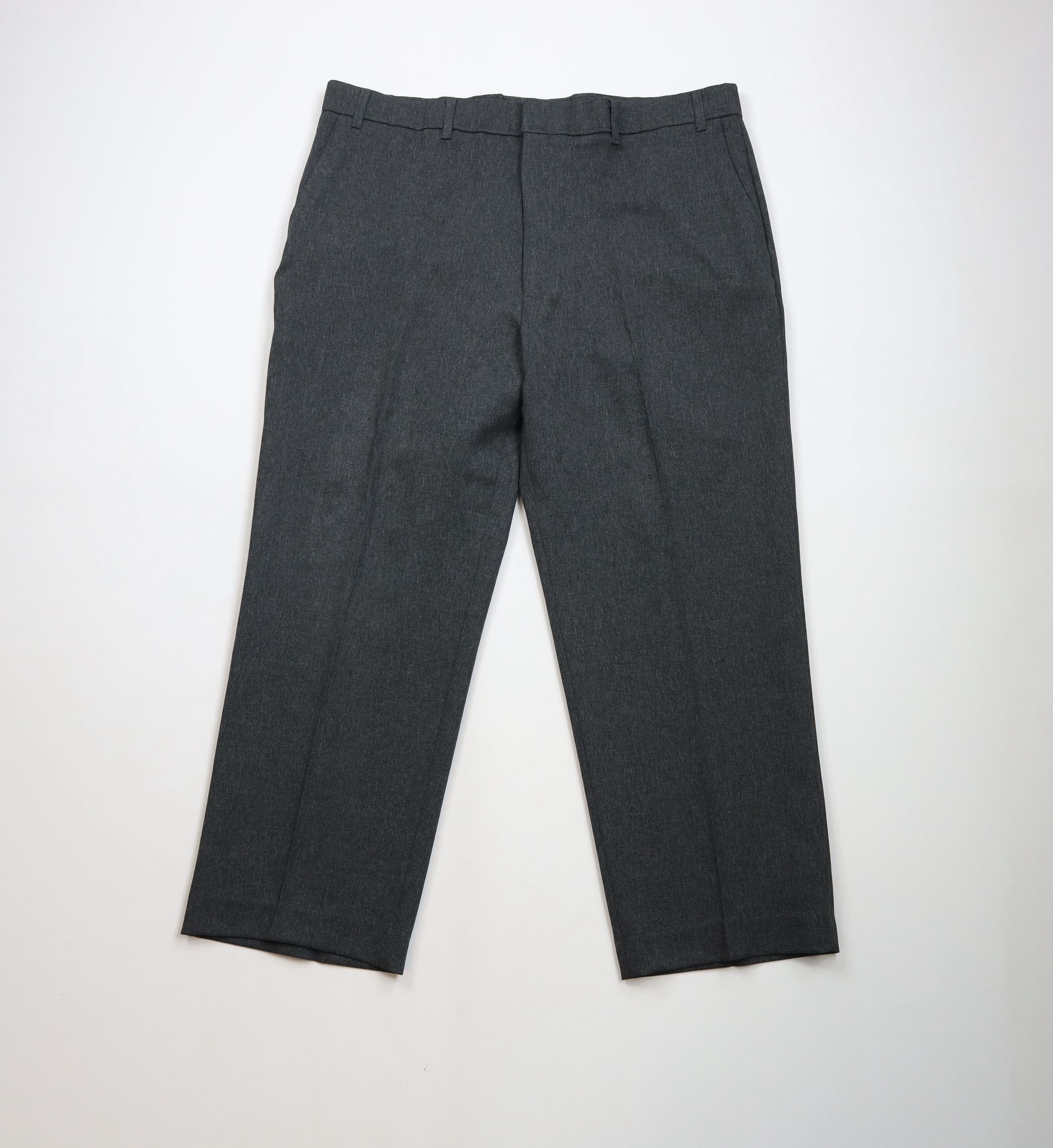Levi's × Vintage Vintage 90s Levis Knit Flared Wide Leg Chino Pants Dark Gray Size US 40 / EU 56 - 1 Thumbnail