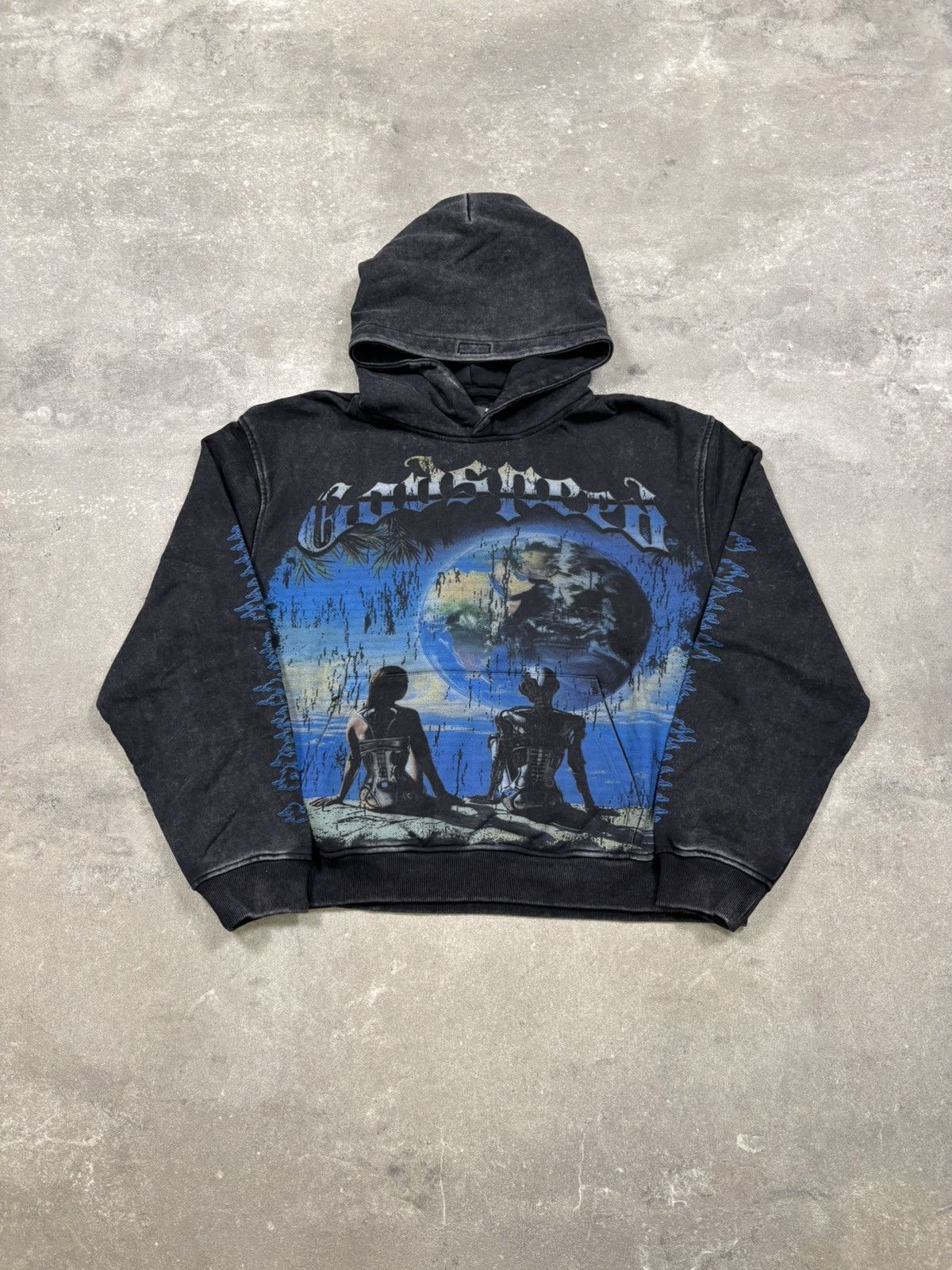 Godspeed Godspeed Artificial Love Hoodie, Washed Black Size US XXL / EU 58 / 5 - 5 Thumbnail