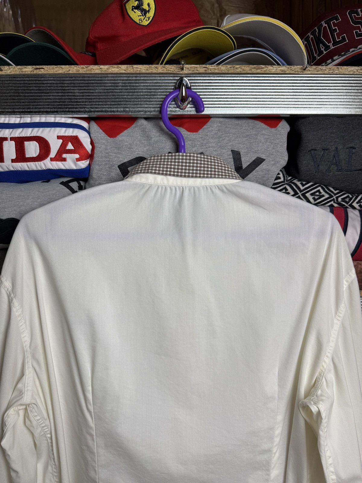 Brunello Cucinelli Brunello Cucinelli Shirt Luxury White Baggy Fit Blouse Size L / US 10 / IT 46 - 4 Thumbnail