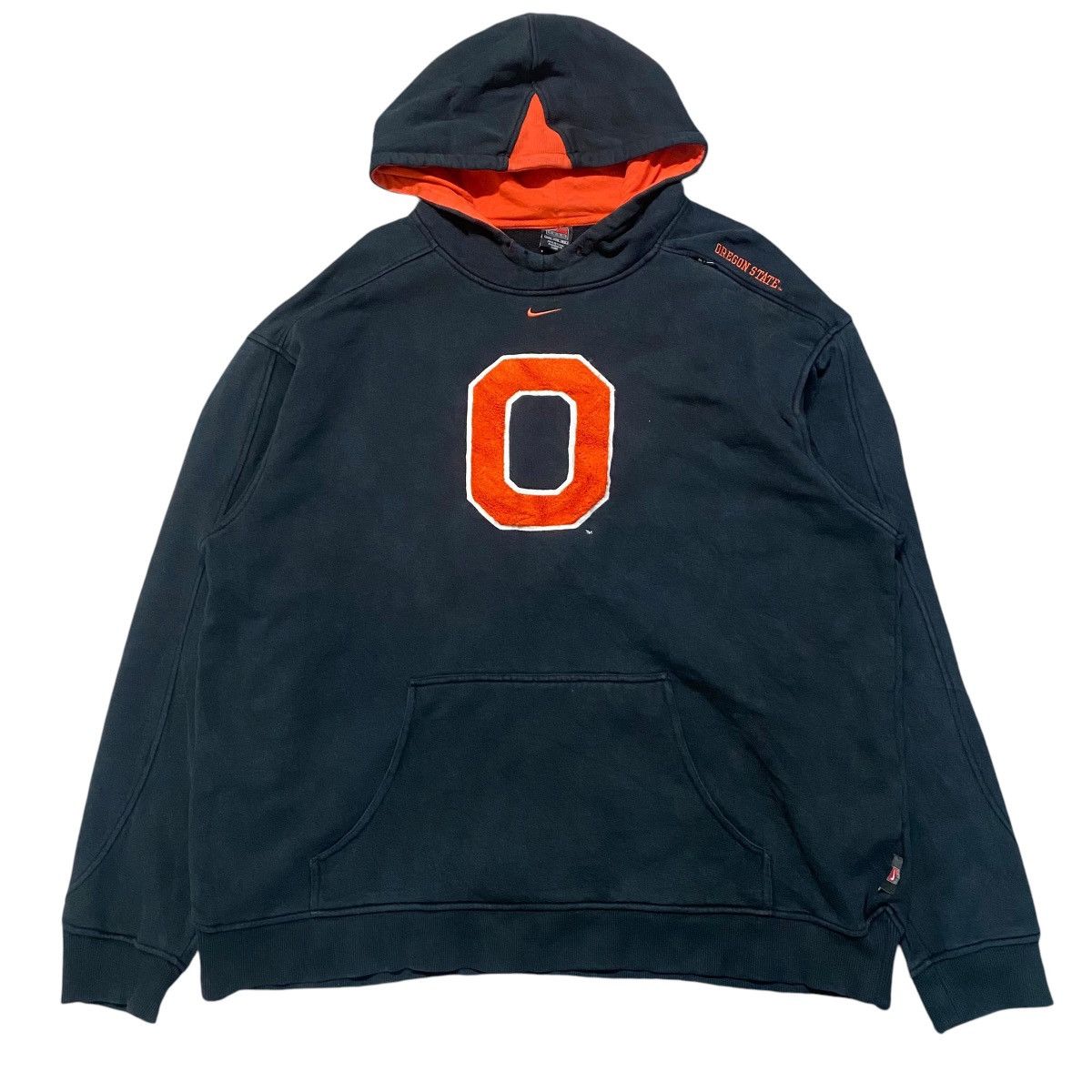 Vintage Vintage Nike Center Swoosh Oregon State Hoodie Size US XXL / EU 58 / 5 - 1 Thumbnail