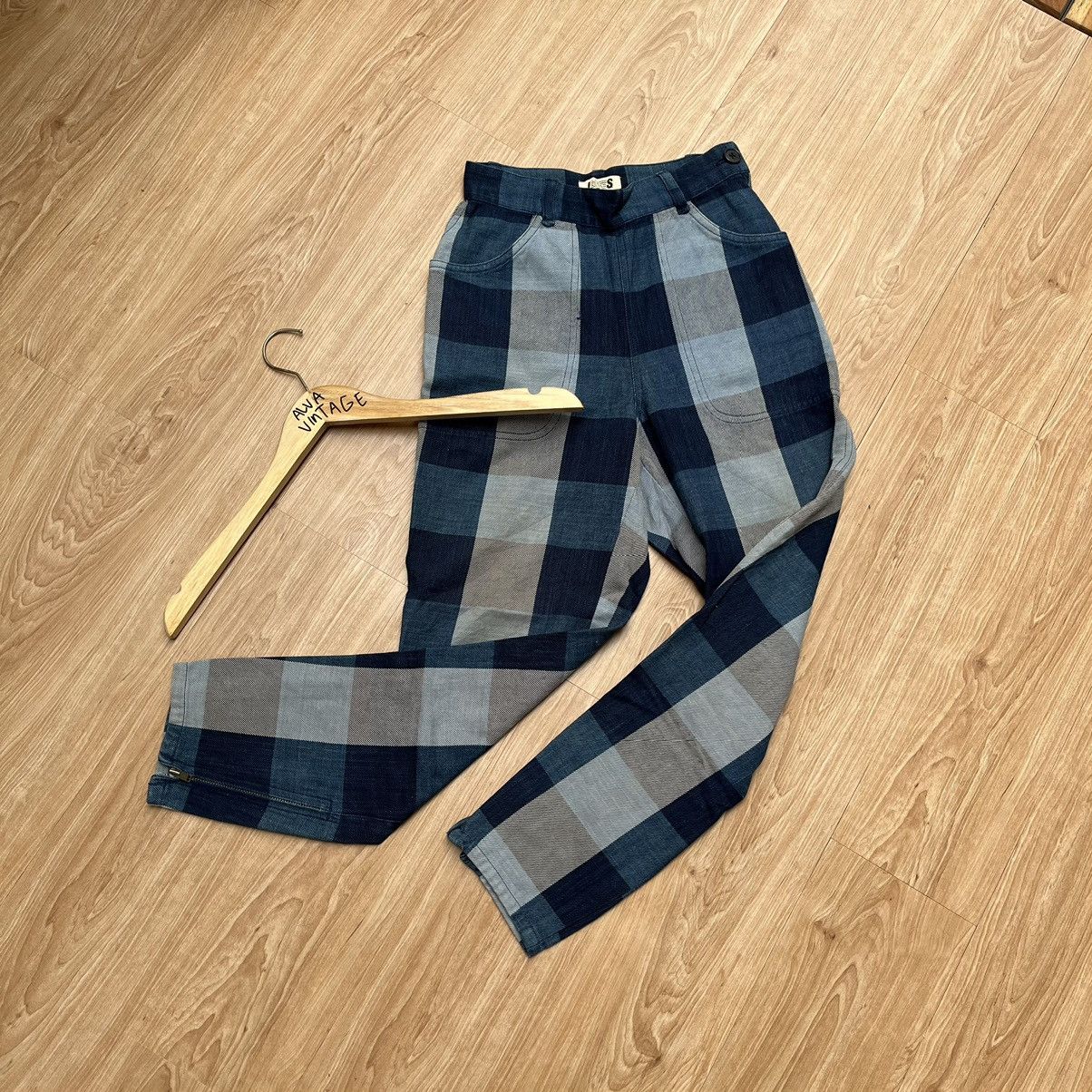 Designer × Issey Miyake × Vintage Vintage 80s Issey Miyake Sport Baloon Tartan Pants Size 24" / US 00 / IT 34 - 1 Thumbnail