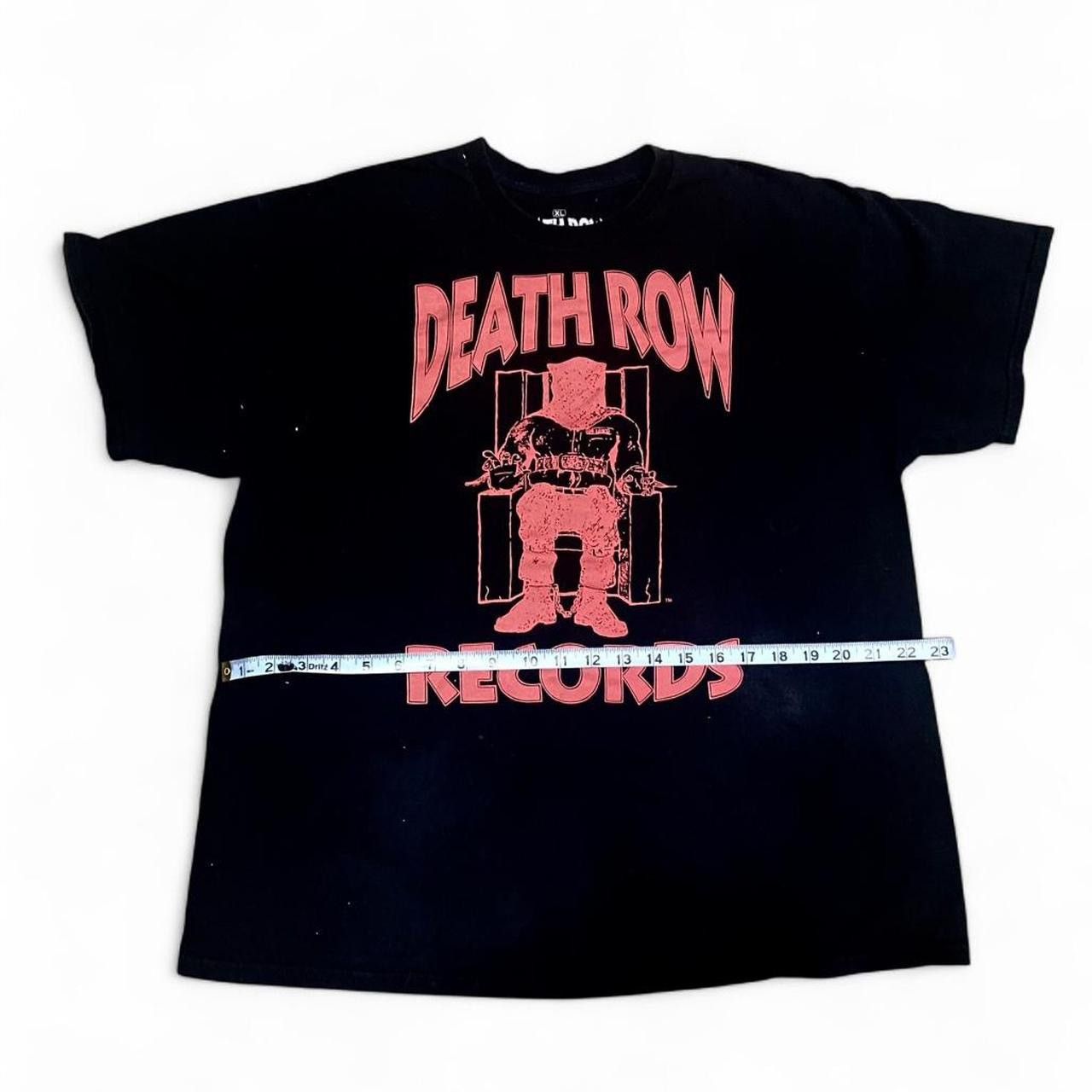Death Row Records Black+Red Deathrow Records tee Size US XL / EU 56 / 4 - 6 Thumbnail
