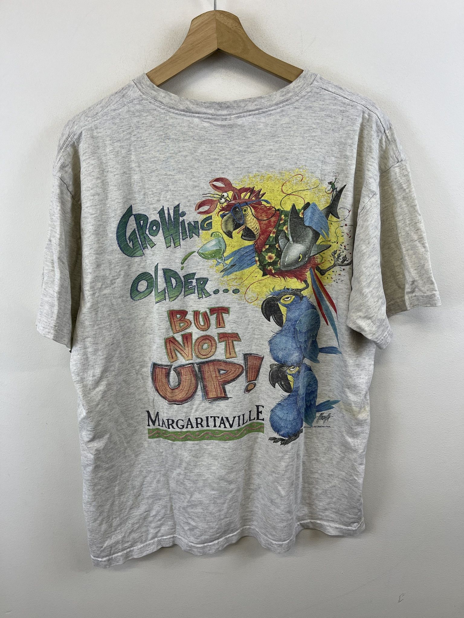 Other Vintage 1990s Margaritaville Caribbean Soul Growing Older Not Up Tee Size XL Size US XL / EU 56 / 4 - 1 Thumbnail