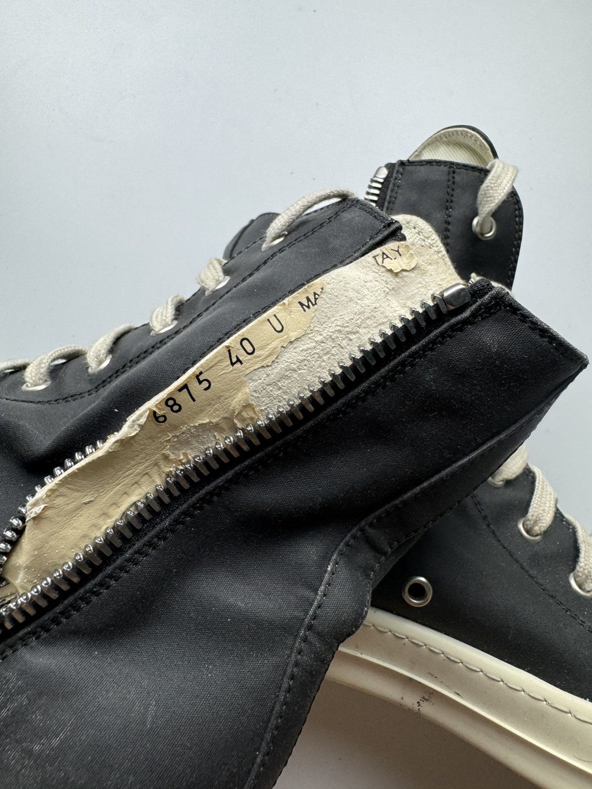 Rick Owens Drkshdw Rick Owens Drkshdw Vegan Ramones Size US 7 / EU 40 - 6 Thumbnail