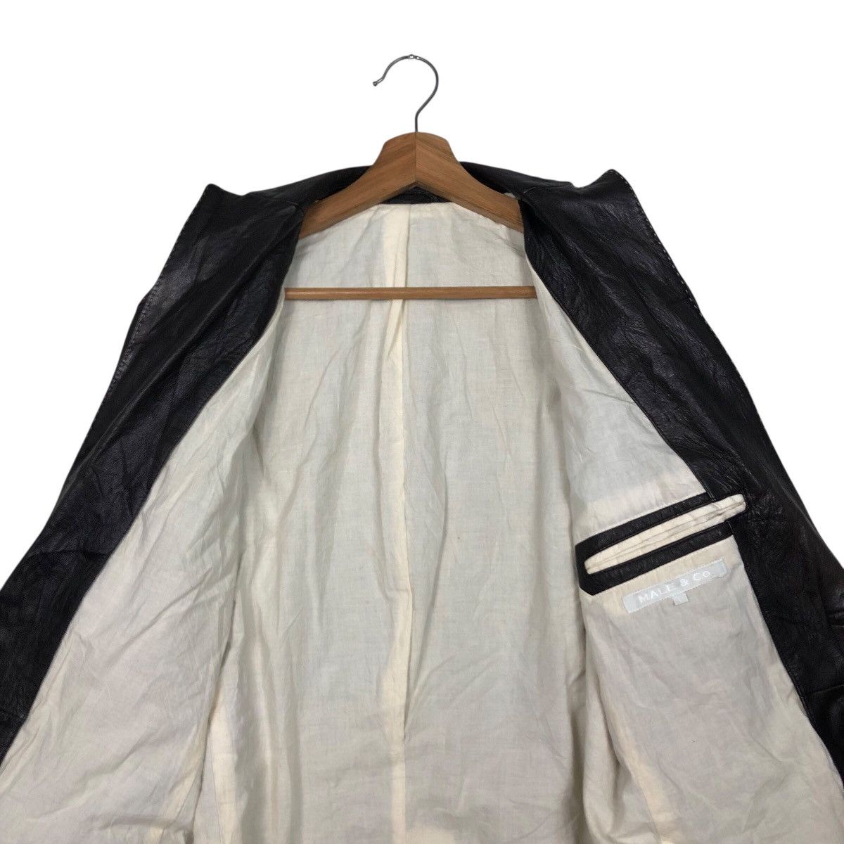 Japanese Brand 📌Vintage Biker Leather Jacket Male & Co. Issey Miyake Size US L / EU 52-54 / 3 - 15 Thumbnail