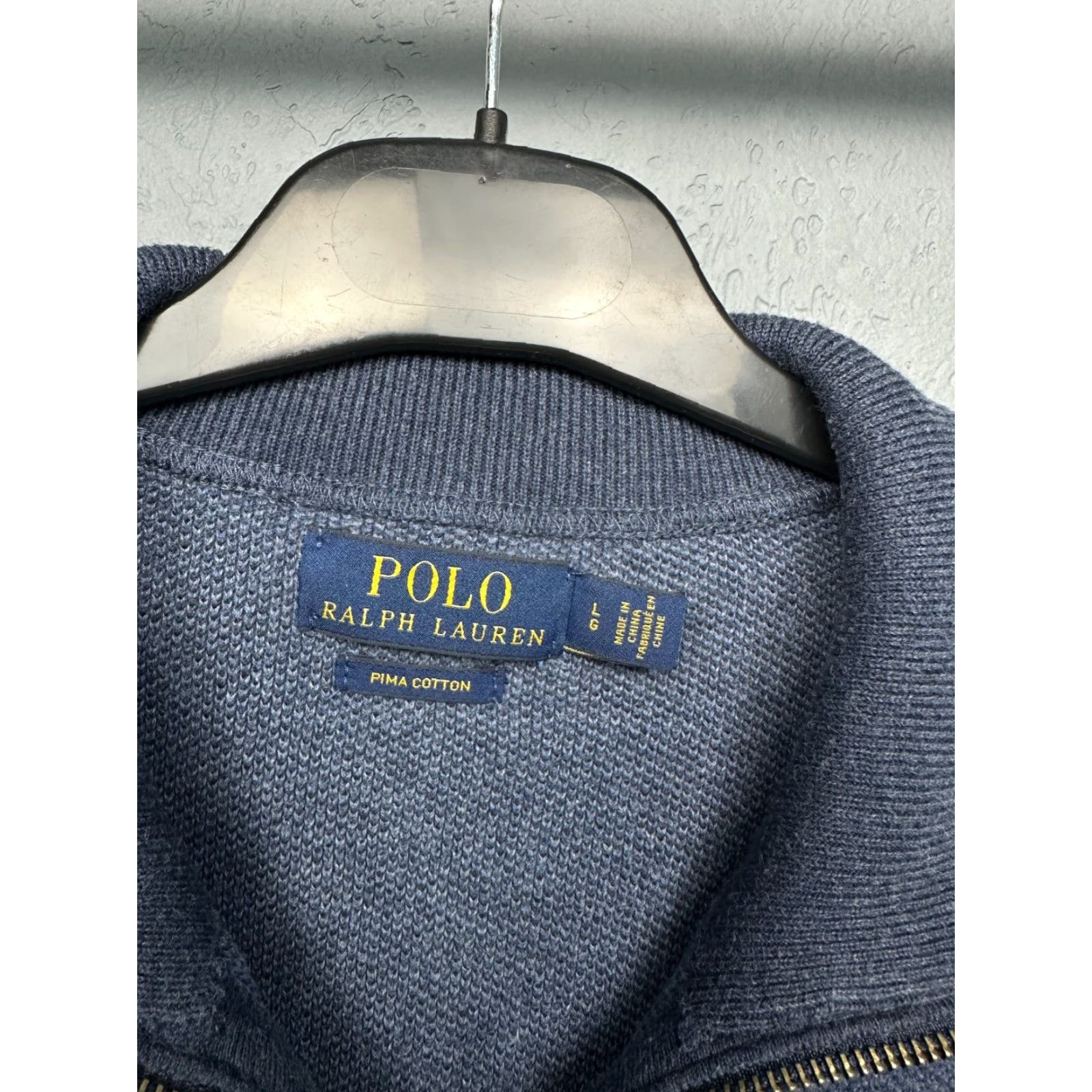Polo Ralph Lauren Polo Ralph Lauren Mens Full Zip Sweatshirt Sweater Size L Blue Cotton Logo Full Zip Vintage: No Size US L / EU 52-54 / 3 - 4 Thumbnail