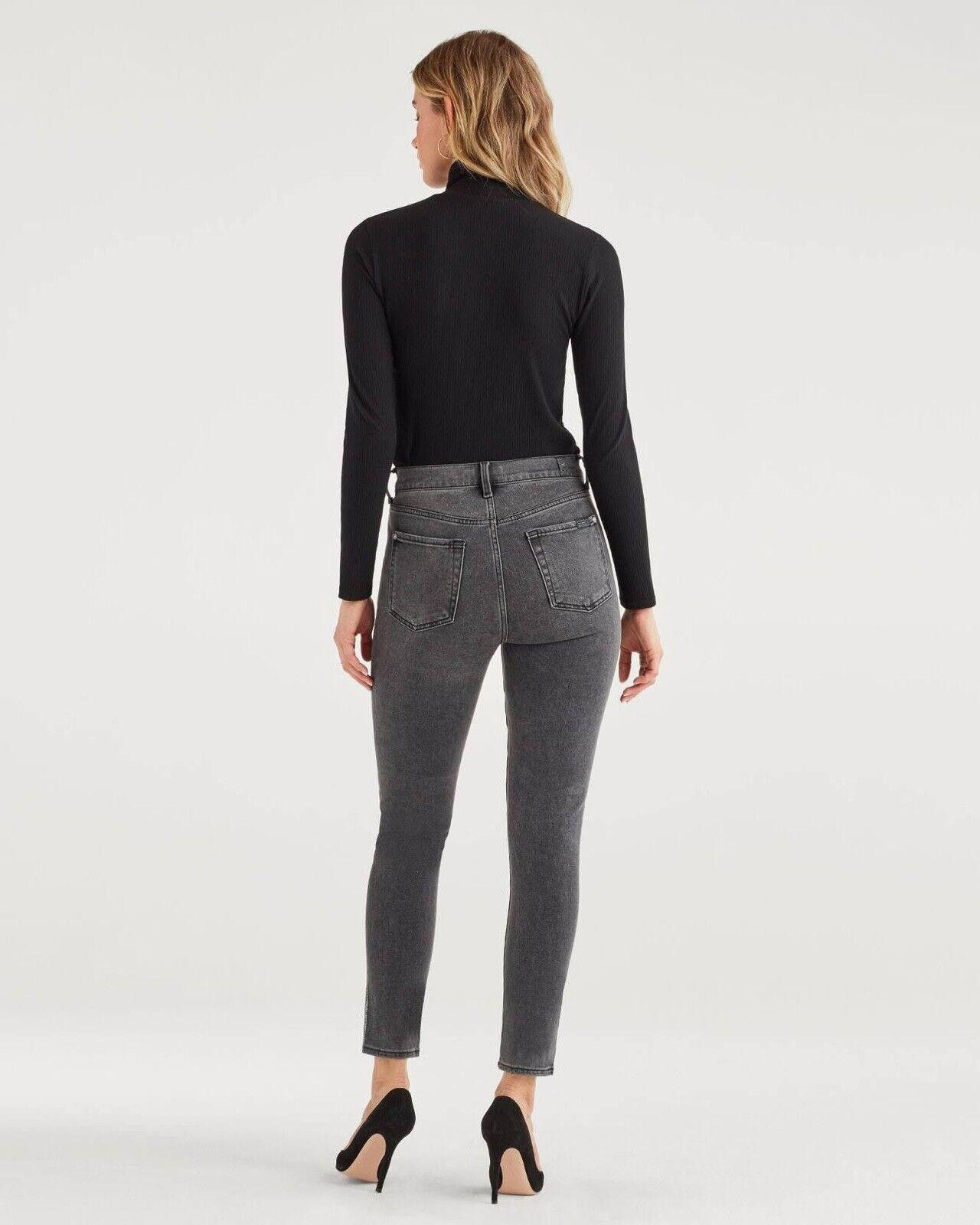 7 For All Mankind 7 For All Mankind Skinny Metallic Glitter Stripe 26 Size 26" / US 2 / IT 38 - 4 Thumbnail