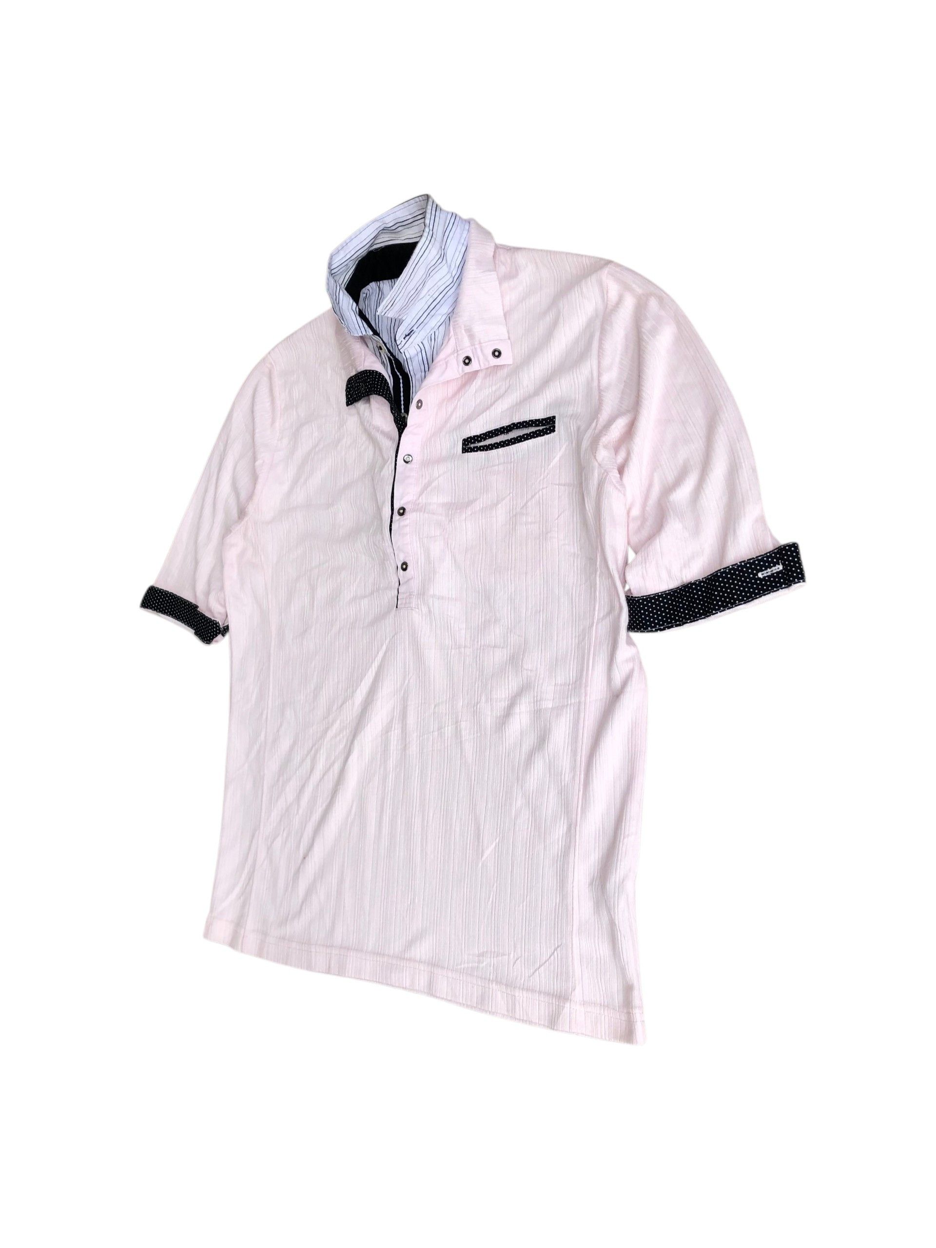 If Six Was Nine 2000s Double Layer Collar Male n co Vkei Style Size US L / EU 52-54 / 3 - 1 Thumbnail
