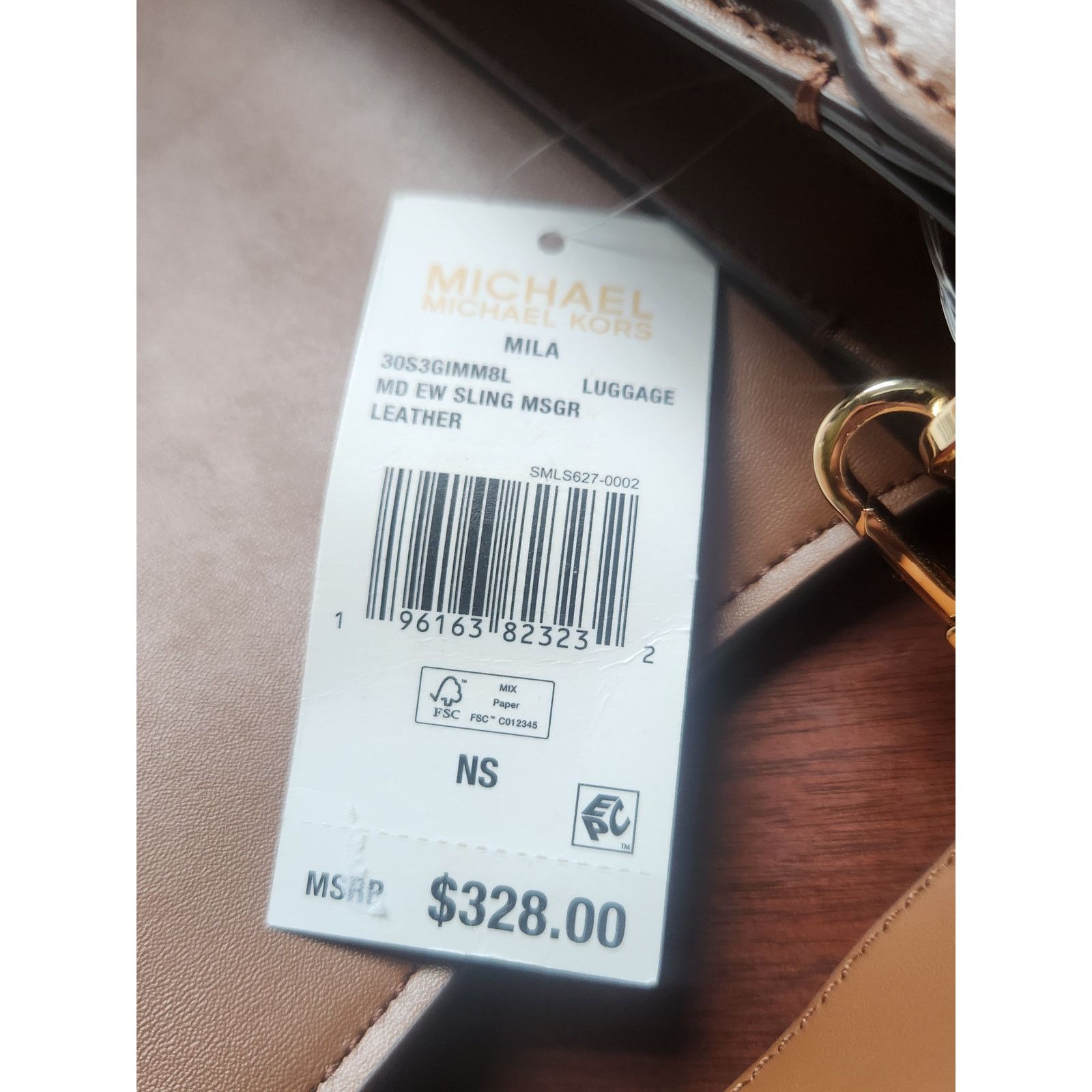 Michael Kors Michael Kors Mila Medium EW Sling Messenger Bag Leather NWT Size ONE SIZE - 6 Thumbnail