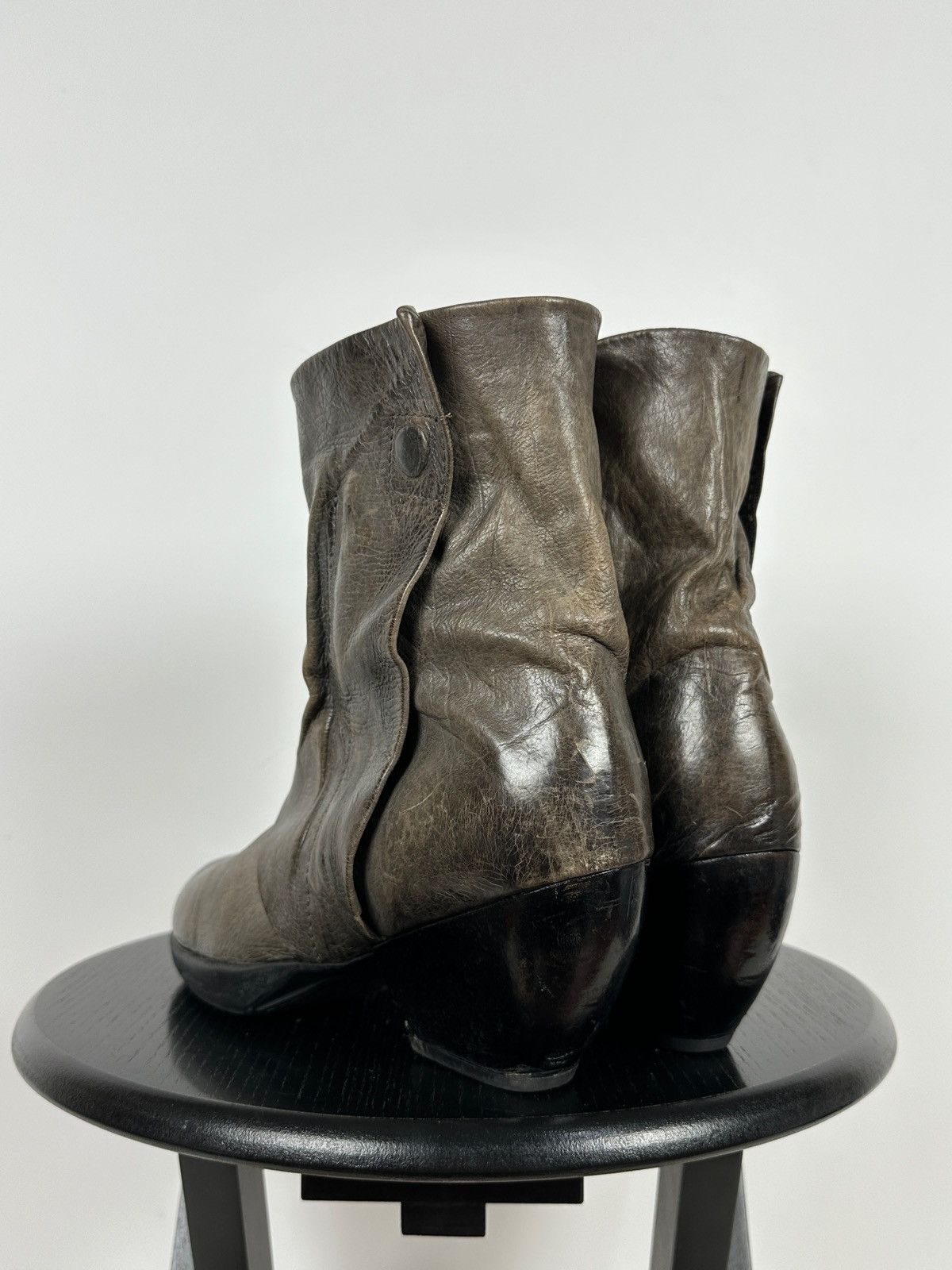 A.S.98 A.S.98. Airstep Leather Biker Ankle Boots Size US 11 / IT 41 - 3 Thumbnail