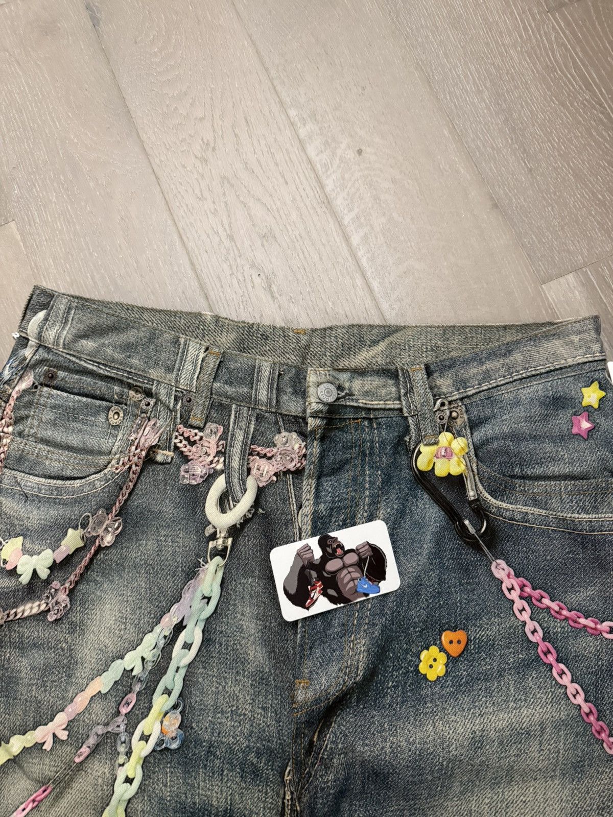 Acne Studios Acne Studios Keychain Print Baggy Fit shorts - 1981M Size US 32 / EU 48 - 5 Thumbnail