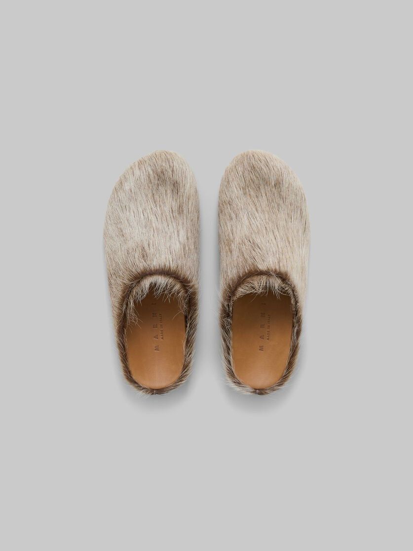 Marni o1w1db10426 Long-Haired Calfskin in Beige Size US 11 / EU 44 - 3 Thumbnail