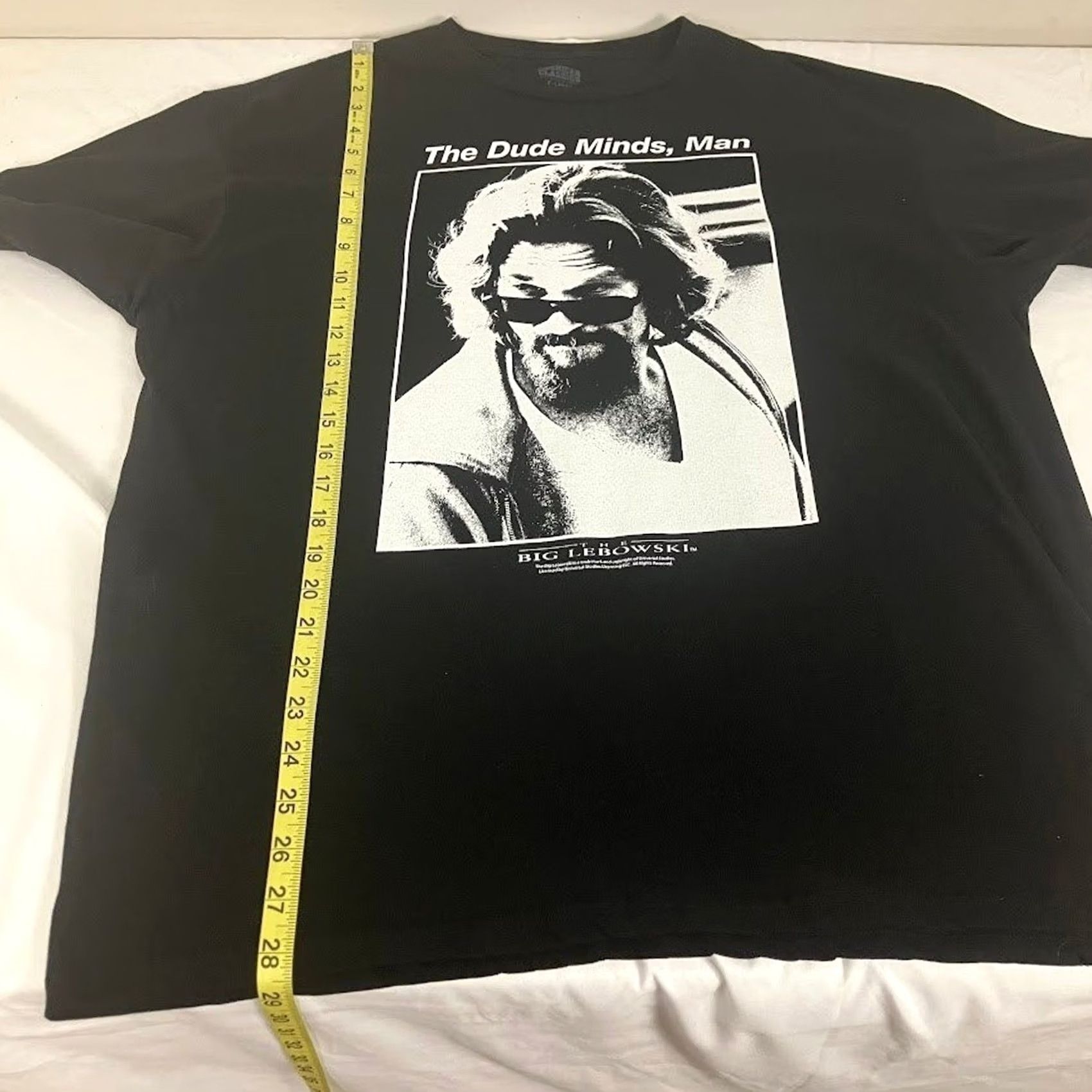 Vintage VINTAGE The Big Lebowski T-Shirt Mens XL Black The Dude Minds, Man American Classics Graphic Print Crew Neck Short Sleeve Cotton Size US XL / EU 56 / 4 - 6 Thumbnail