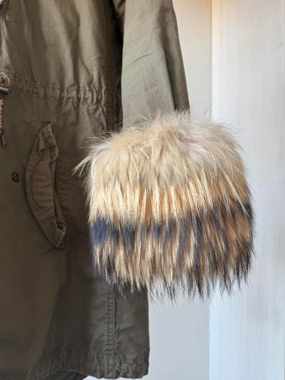 GOA Panaji multi-season mod coat with chinese raccoon fur Size S / US 4 / IT 40 - 2 Thumbnail