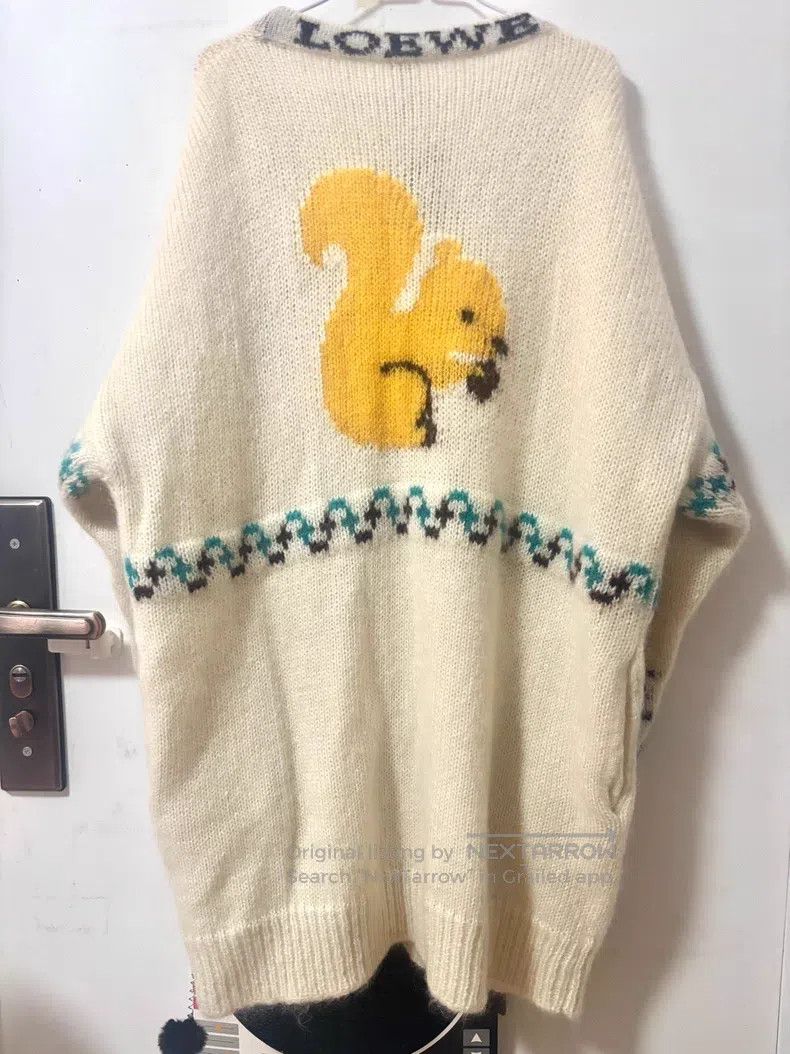 Loewe Loewe Mohair, jacquard squirrel, with logo Size XS / US 0-2 / IT 36-38 - 5 Thumbnail