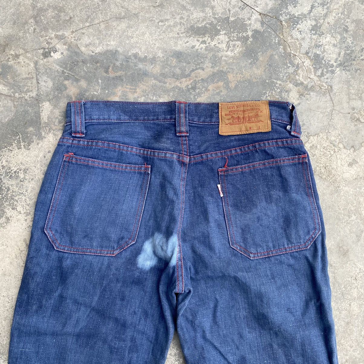Levi's Vintage Clothing 70s Levis Big E White Tab Flare LV003 Size US 29 - 4 Thumbnail