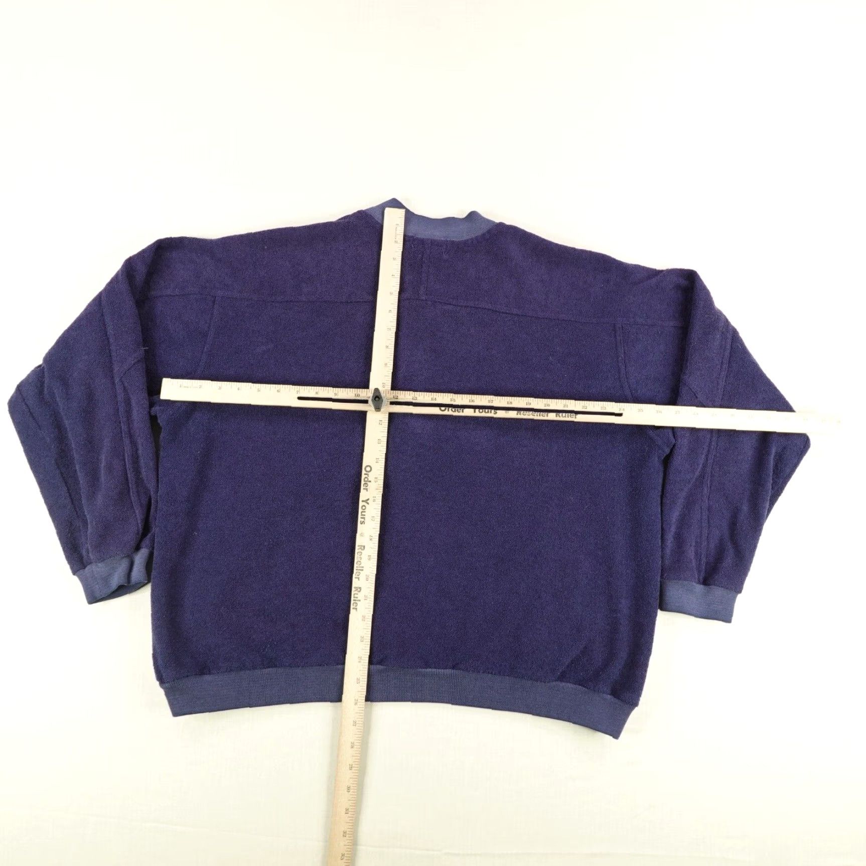 Vintage VINTAGE REI Sweater Mens XL Blue Towel Terry Pullover 1/4 Zip Outdoors 90s Mens XL Blue 90s REI Sweater Pullover Zippered Knit Shirt Size US XL / EU 56 / 4 - 7 Thumbnail