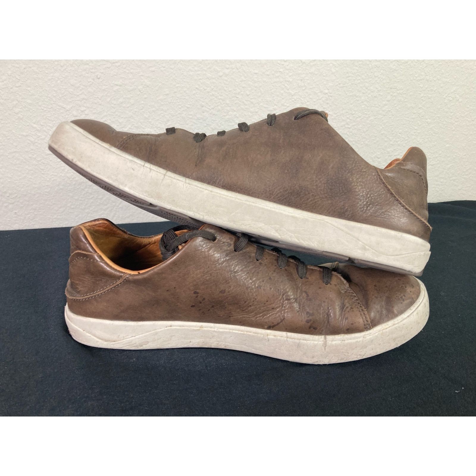 Olukai OluKai Lae'ahi Li'ili Men's Leather Sneakers Brown 10.5 Size US 10.5 / EU 43-44 - 7 Thumbnail