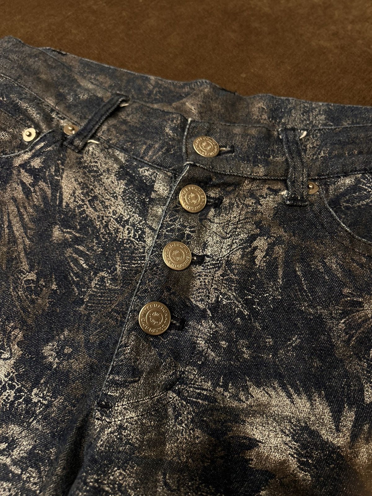 Tornado Mart Tornado Mart Snake Laser Engraved Denim Size US 29 - 5 Thumbnail