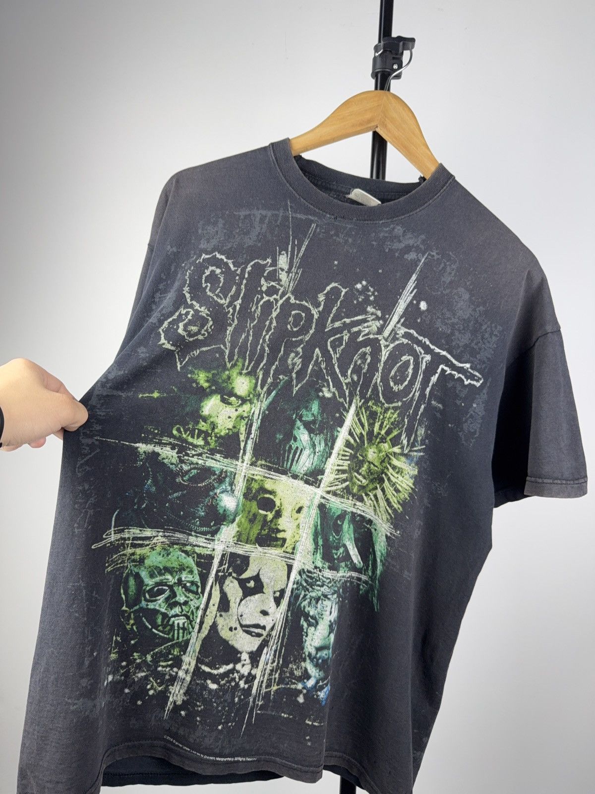 Slipknot × Vintage Vintage 2008 Slipknot Allover print Rock Distressed t-shirt Size US L / EU 52-54 / 3 - 4 Thumbnail