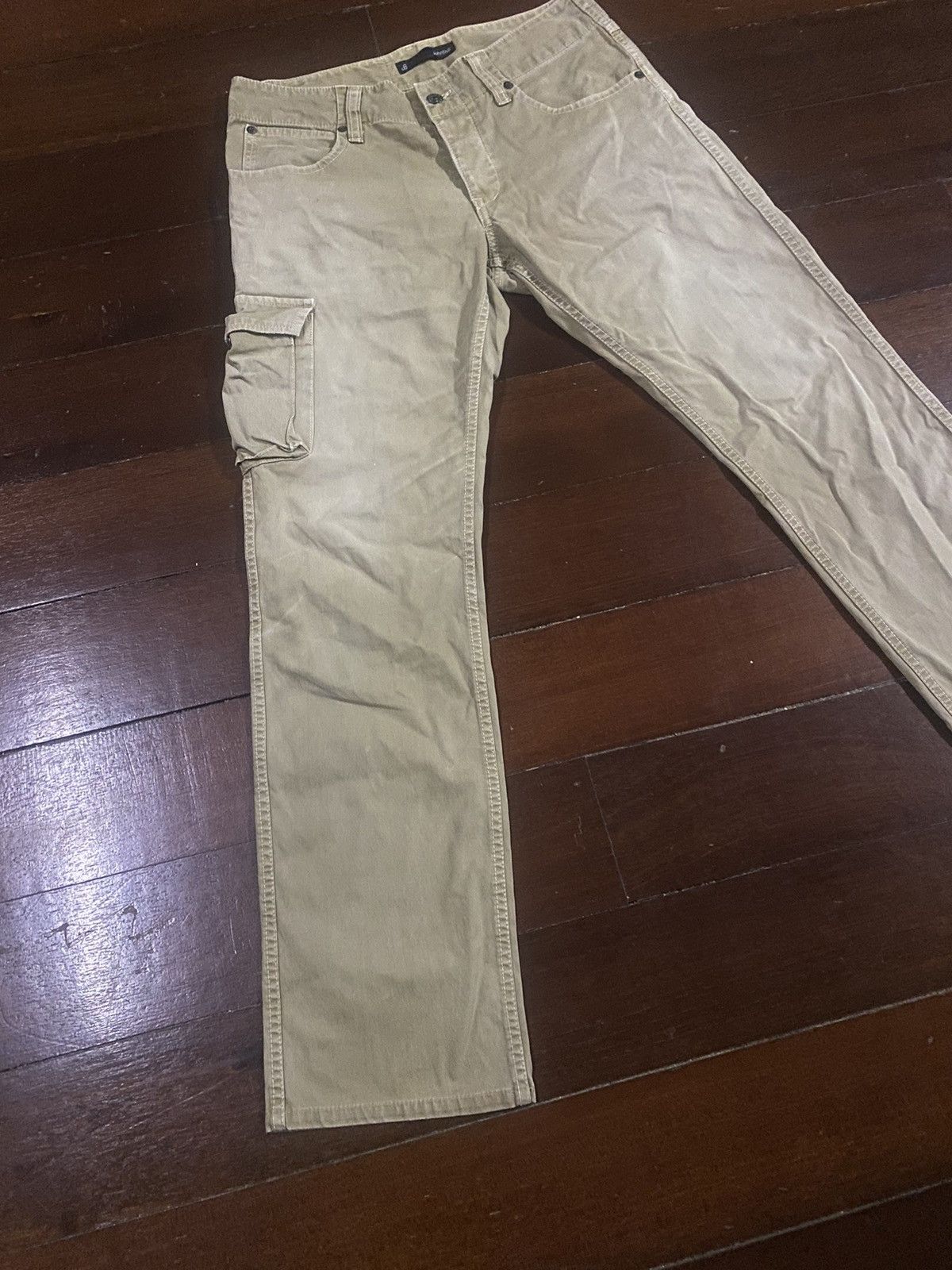 Blue Blue Japan Rare JOHNBULL cargo Denim Jeans faded Size US 31 - 3 Thumbnail
