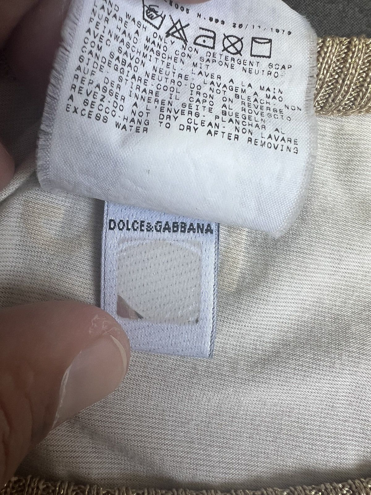 Dolce & Gabbana × Vintage Vintage D&G Dolce Gabbana Dancing 70s coquette y2k tank top Size M / US 6-8 / IT 42-44 - 7 Thumbnail