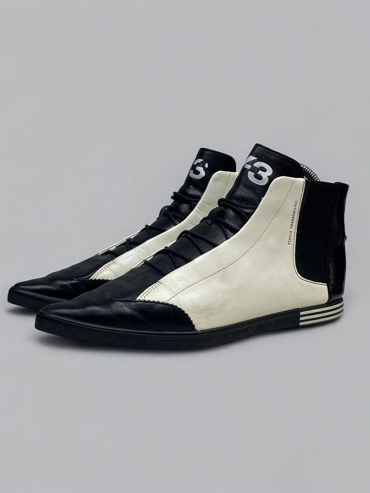 Yohji Yamamoto Vintage Y-3 Yohji Yamamoto Adidas Brogue Sneakers Futuristic Size US 7.5 / EU 40-41 - 3 Thumbnail