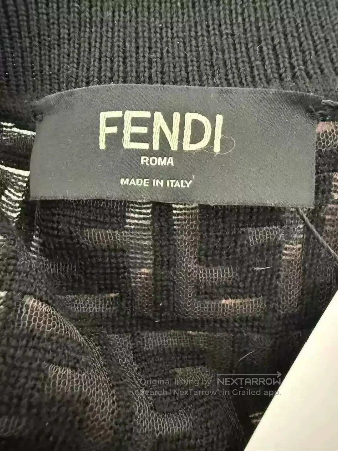 Fendi fendi black double f knit sweater. Size M / US 6-8 / IT 42-44 - 3 Thumbnail