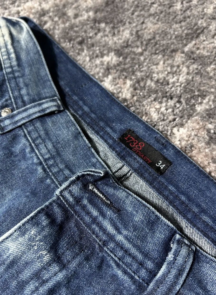 Affliction × Japanese Brand × Vintage Crazy Y2K 1738 Dynasty Affliction style crosses grunge jeans Size US 34 / EU 50 - 12 Thumbnail