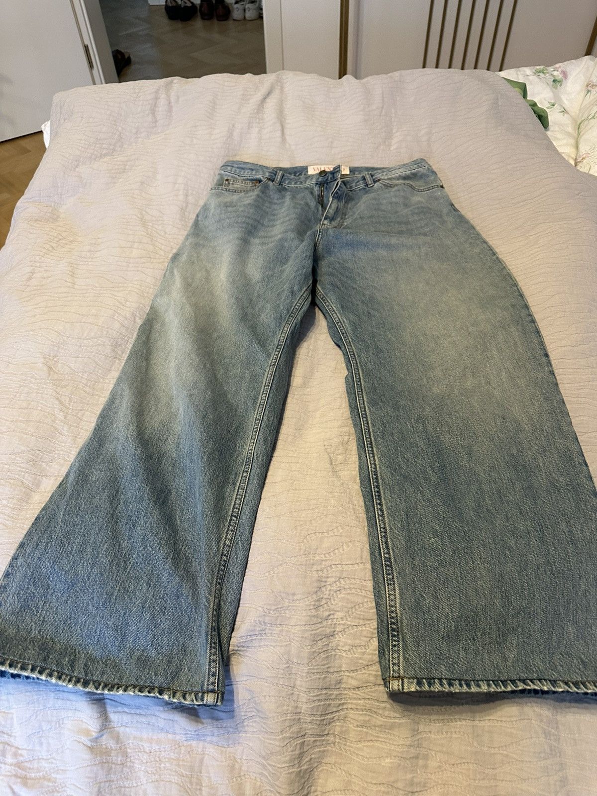 Valentino Valentino Wide Leg Denim Pants Runway Summer 2025 Size US 35 - 13 Thumbnail