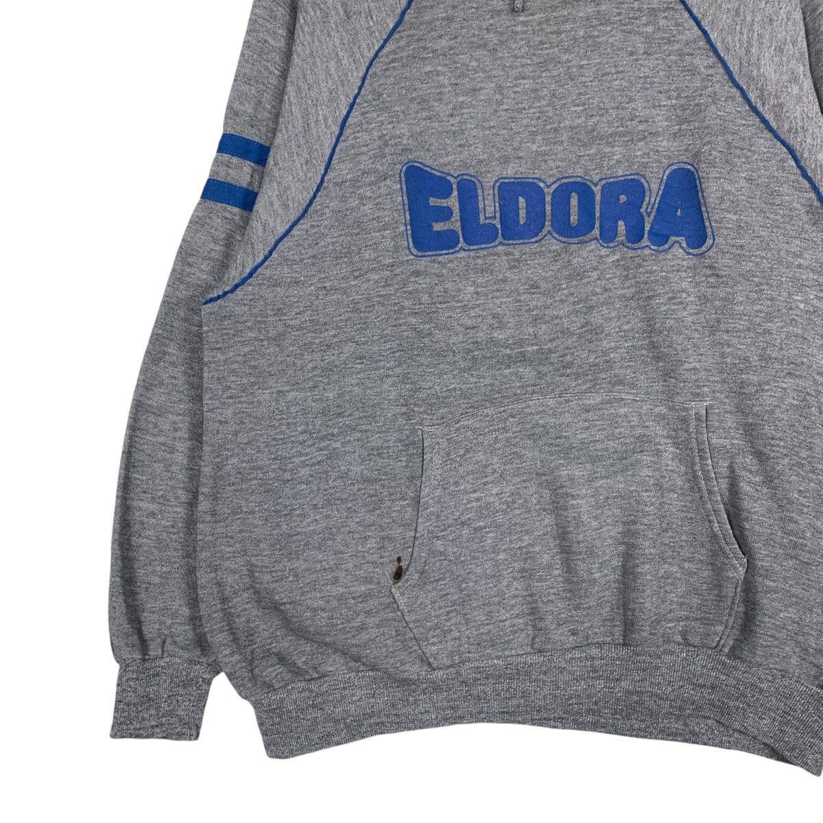 Japanese Brand 80’s ELDORA Big Logo Pullover Hoodies Sweatshirt #1243-C56 Size US L / EU 52-54 / 3 - 3 Thumbnail