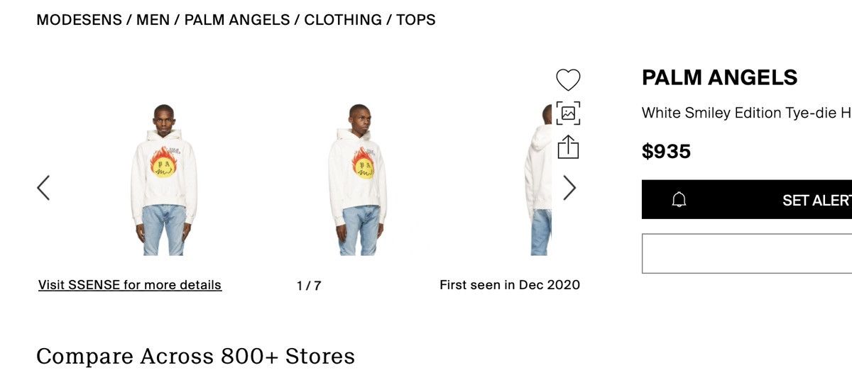 Palm Angels 「retail💲935」Brand new palm angels x smiley burning hoodie Size US XL / EU 56 / 4 - 16 Thumbnail