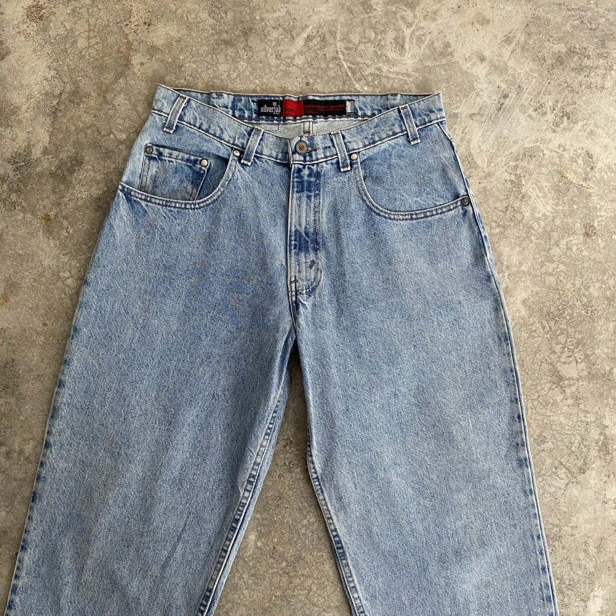 Levi's Vintage 90’s Levis Silvertab Loose Wide Denim Jeans Size US 33 - 4 Thumbnail