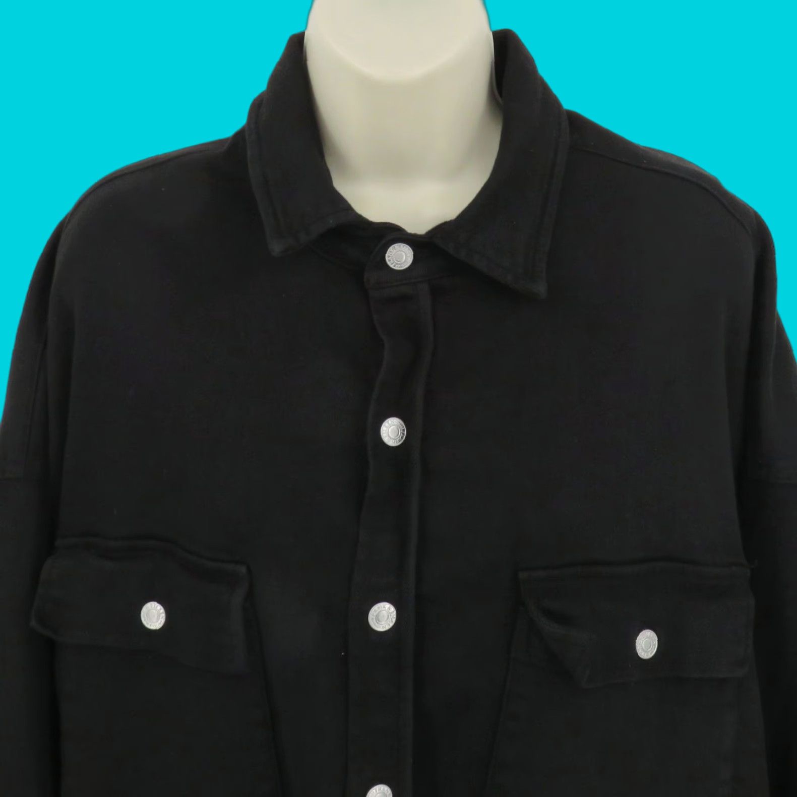 Frank & Eileen Frank & Eileen Shirt Jacket Mcloughlin Black Button Front Shacket Women XS/S Regular Jacket Size XS / US 0-2 / IT 36-38 - 1 Thumbnail
