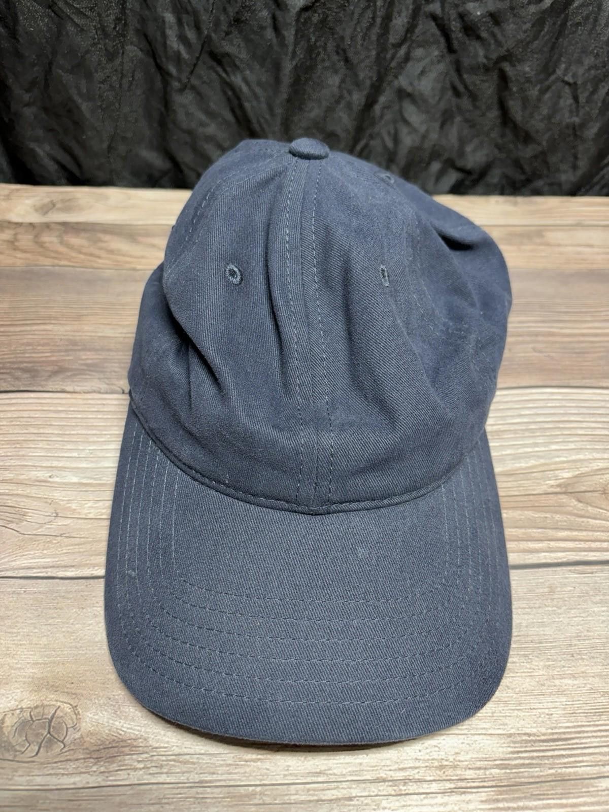 The Unbranded Brand Navy Blue Strap Back Dad Hat Cap Size ONE SIZE - 1 Thumbnail