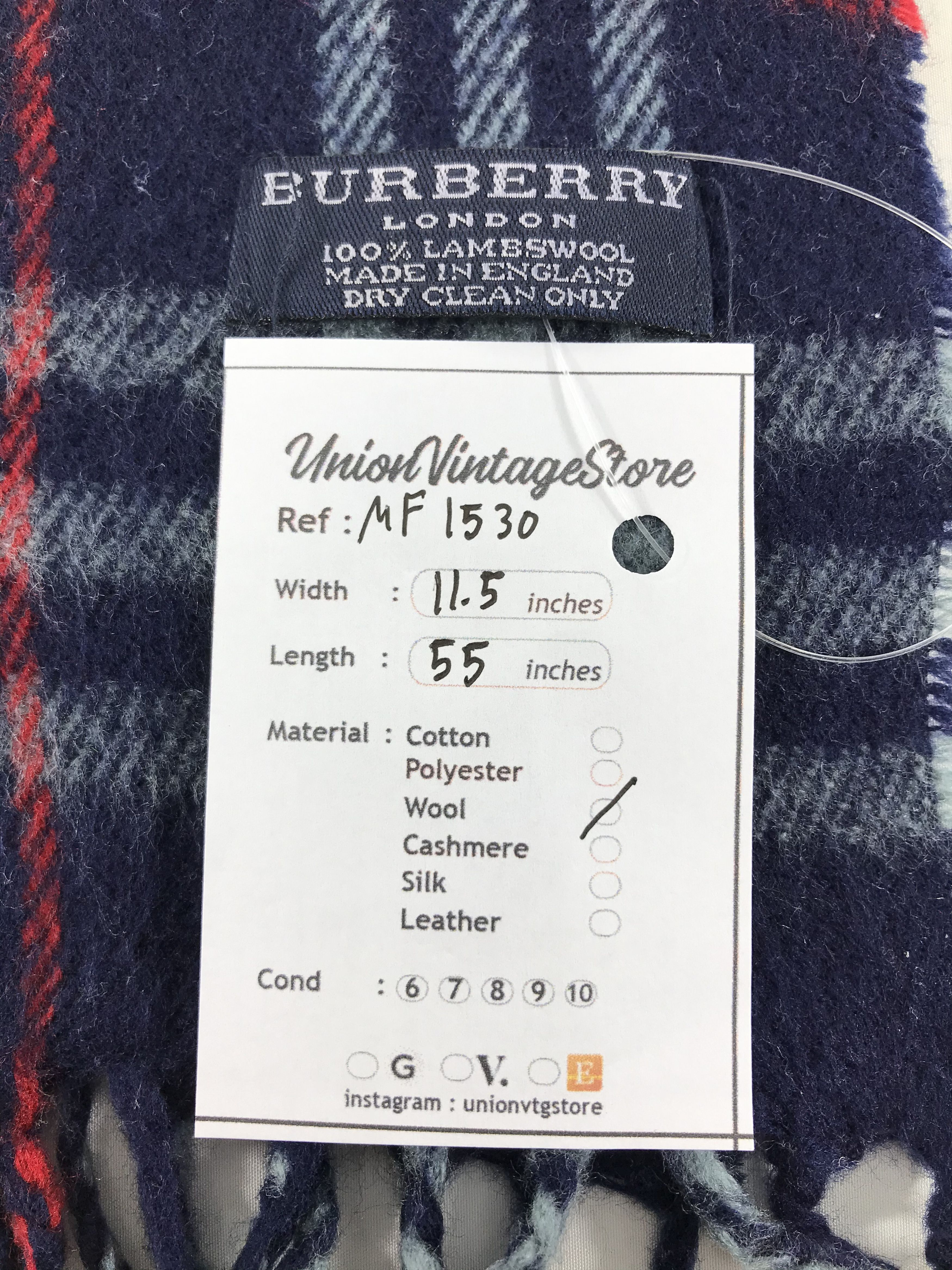 Burberry Vintage Burberry Scarf/Muffler/Neckwear MF1530 Size ONE SIZE - 4 Thumbnail
