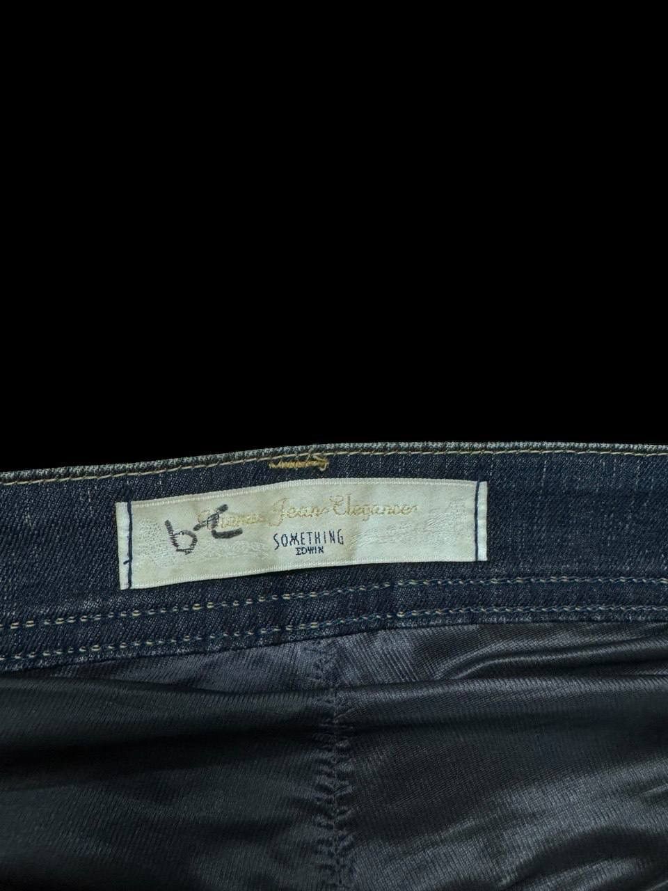 Japanese Brand × Vintage FLARE 90s Something Edwin Insane Rusty Mudwash Dark Jeans Size US 27 - 10 Thumbnail