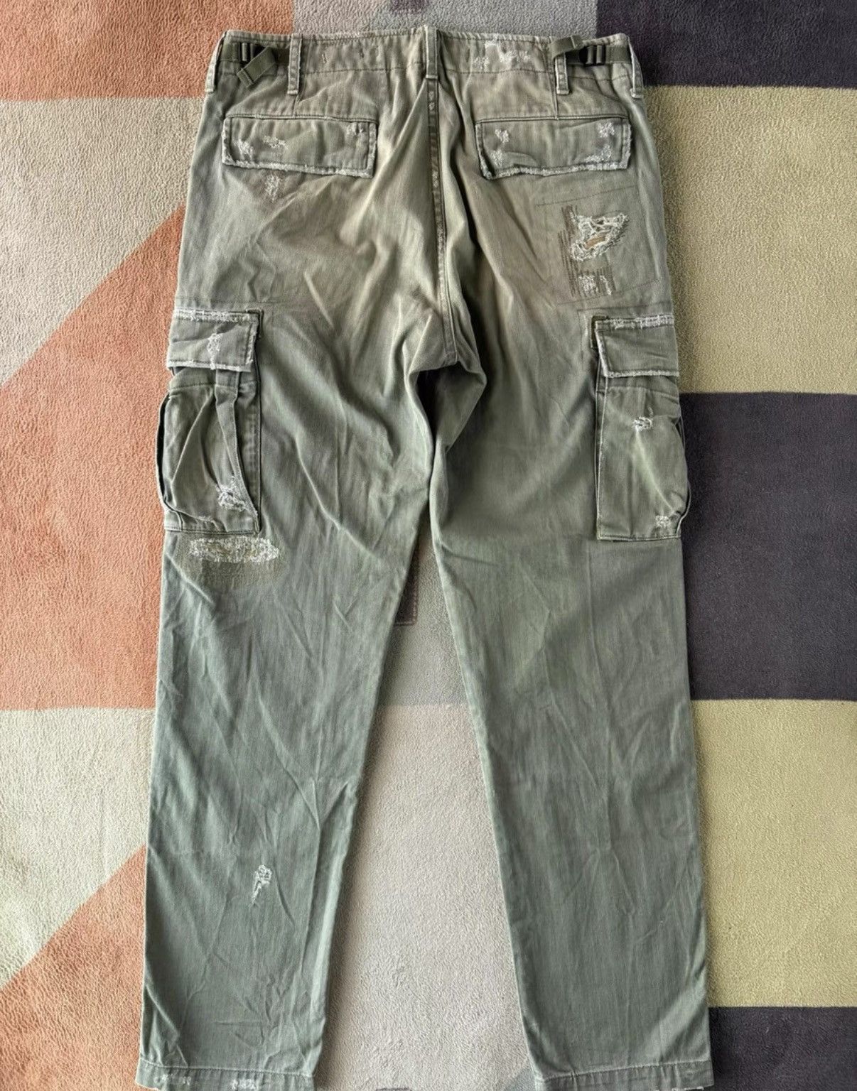Ralph Lauren Ralph Lauren Denim Supply Patchwork Cargo Pants K22 Size US 31 - 8 Thumbnail